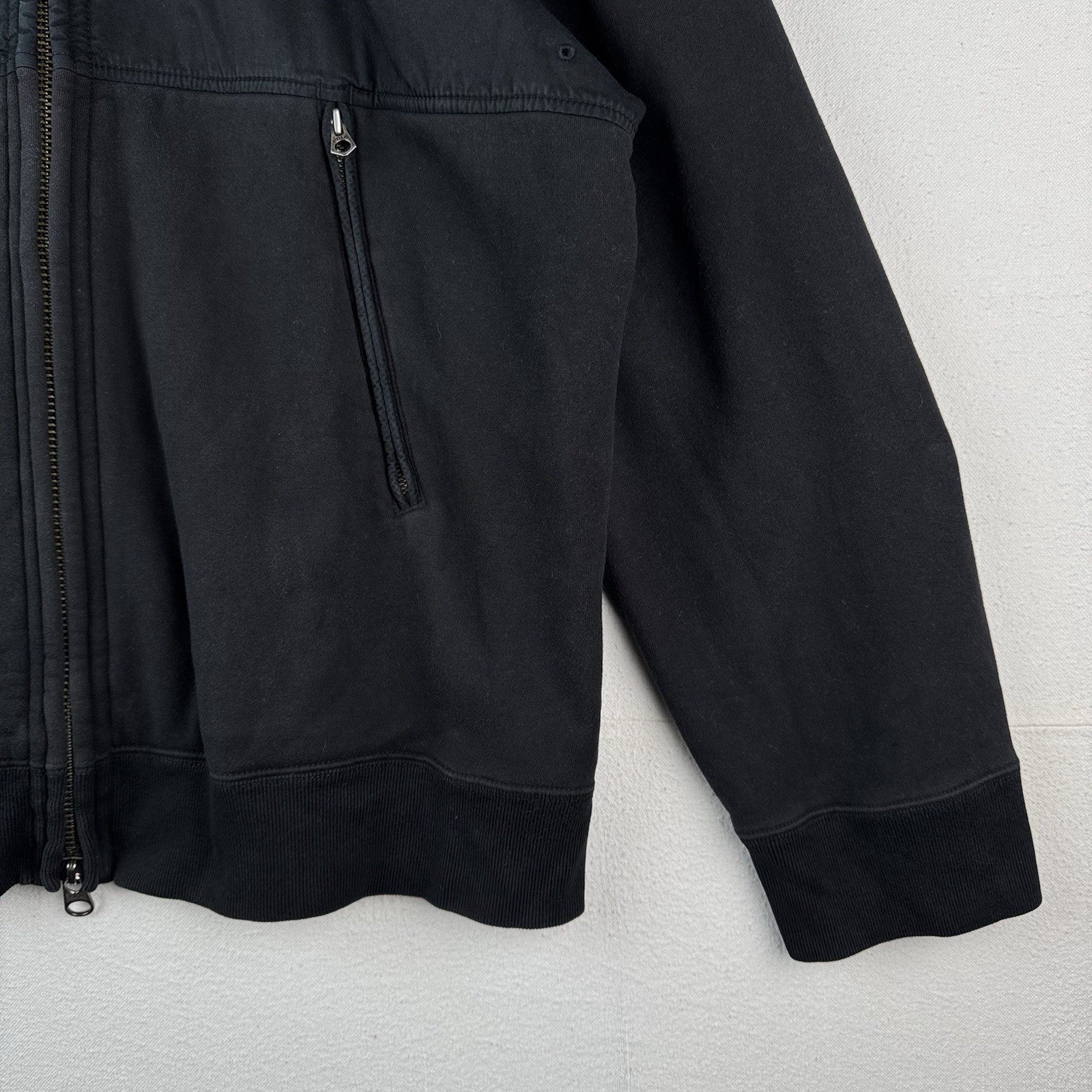 Vtg Polo Ralph Lauren Mens 2XL XXL Black Full-Zip Naval Supply Jacket Stow Hood