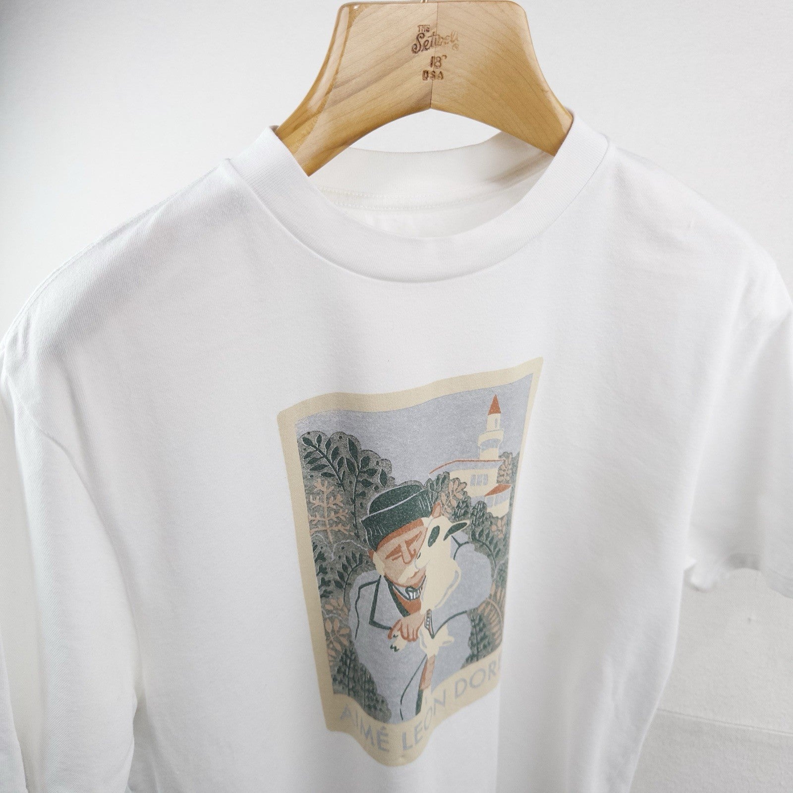 Aimé Leon Dore White Molina Pappou Goat Tee Spring Summer ALD T-shirt