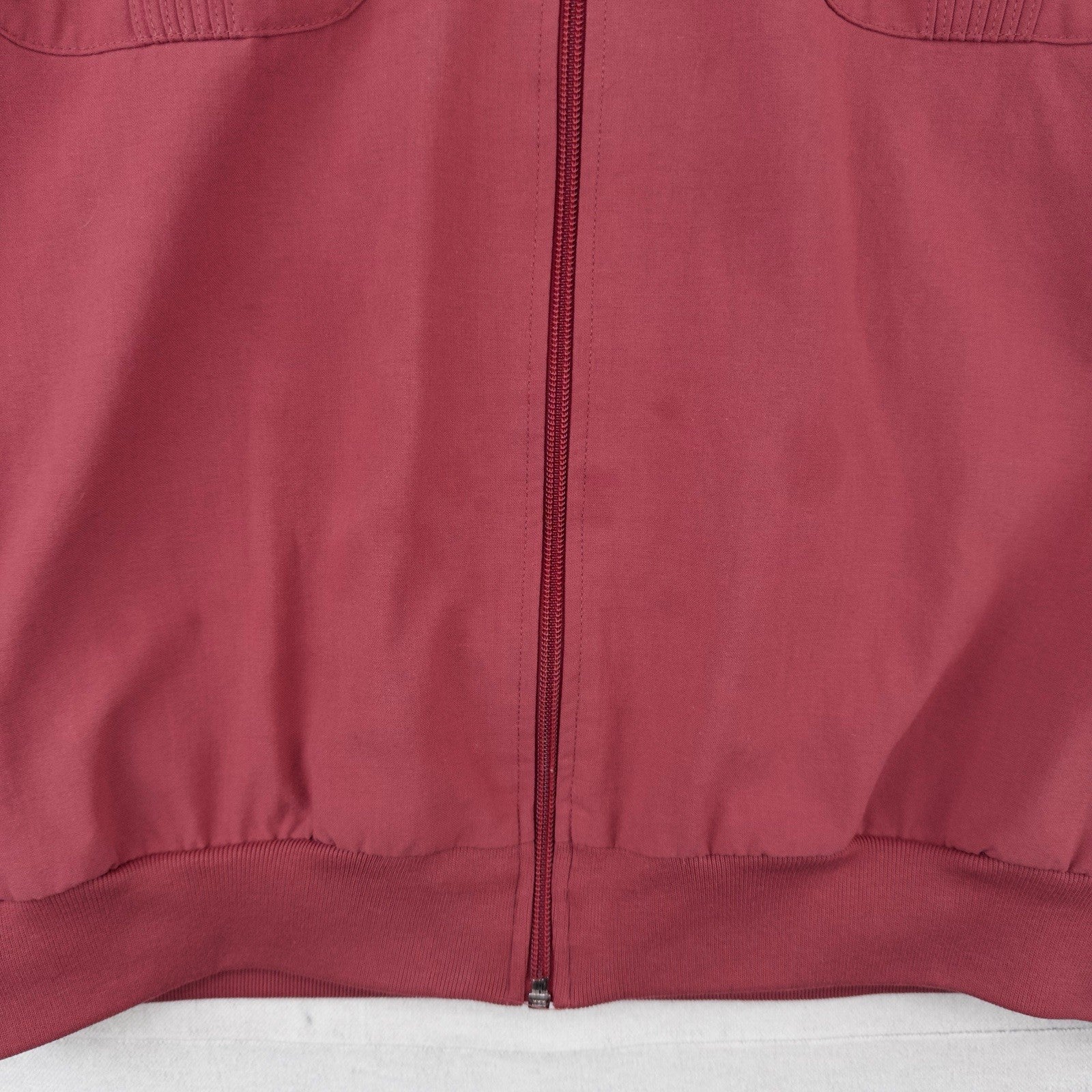 70’s Vtg John Blair Men’s Large Dusty Red Full Zip Bomber Over-shirt Jacket