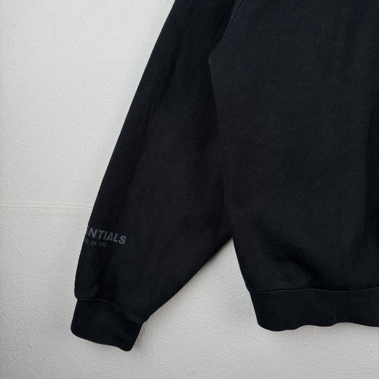 Essentials Fear of God Sweatsuit Mens Black Tracksuit Hoodie XL / Sweatpants 2XL