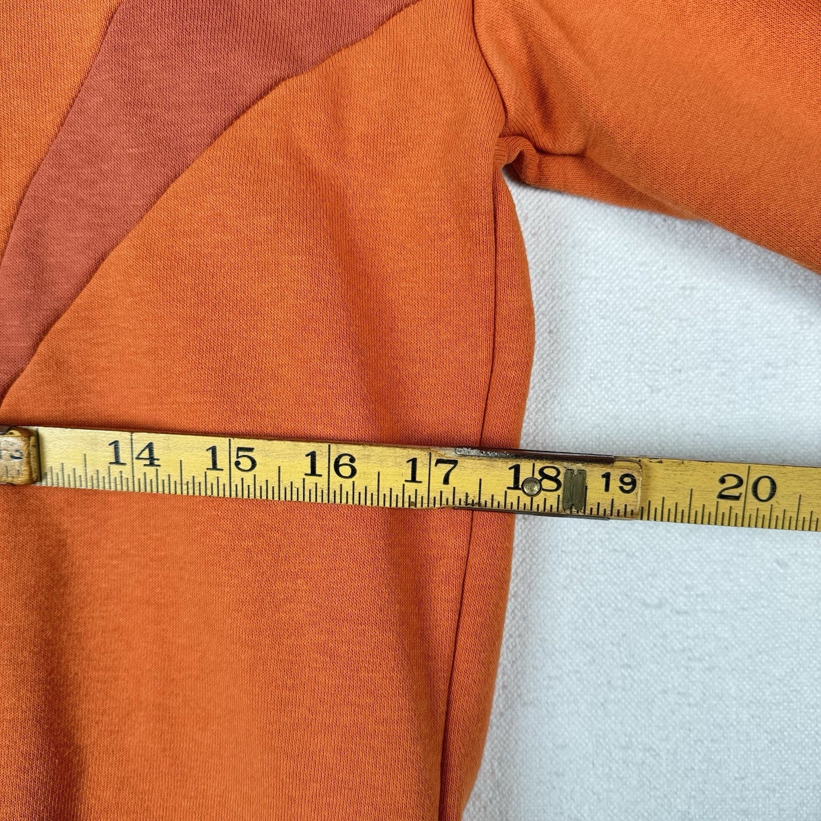 Nike Air Kids Medium Orange Cotton Blend Crew Neck Sweatshirt Reflective Logo