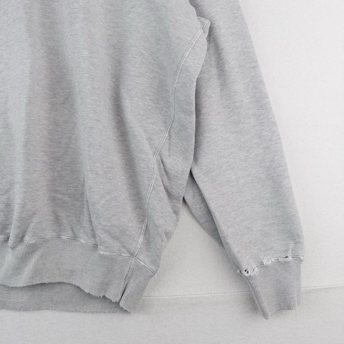 90’s Vtg Polo Ralph Lauren Sweatshirt Men’s M Gray 100% Cotton *Distressed