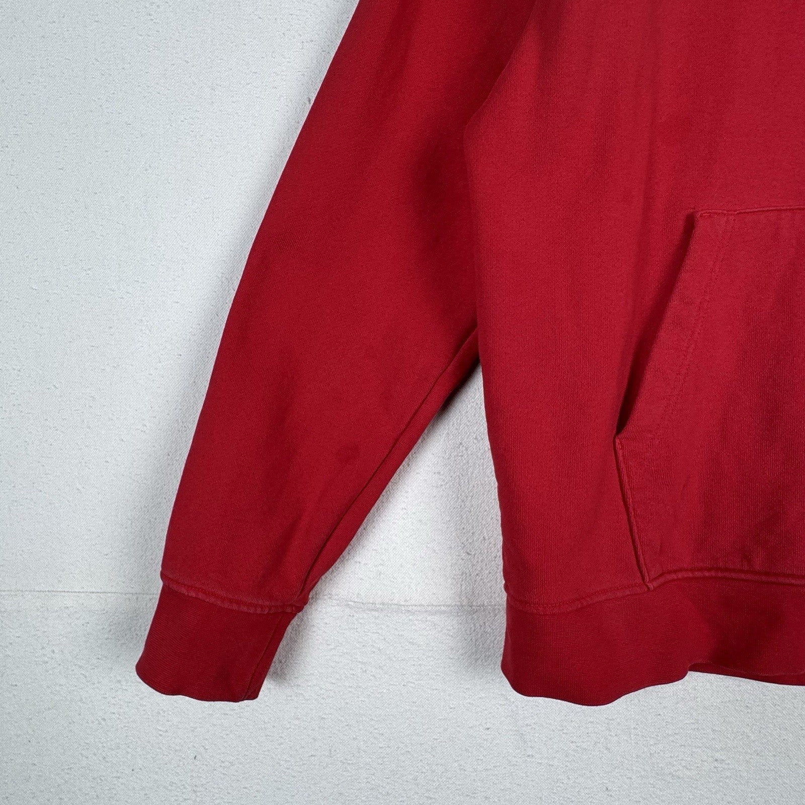 Nike Air Jordan Flight Logo Fleece Pullover Hoodie Men Sz L Red DQ7338-612