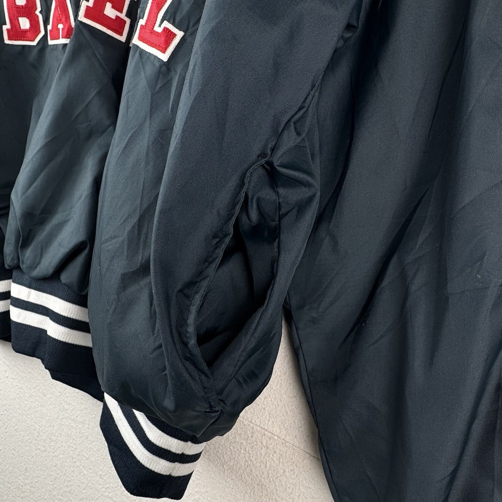 USA Baseball Player Pullover Windbreaker Jacket XL 46-48 Blue #22