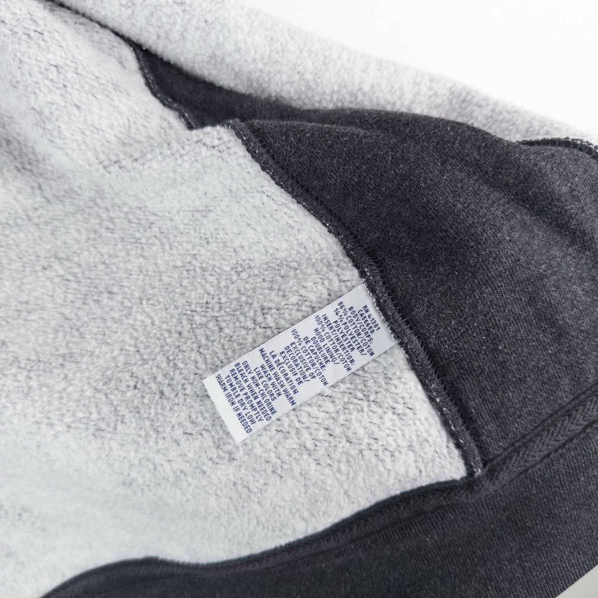 Polo Ralph Lauren Heavyweight Zip Up Gray Hoodie Waffle Knit Hood Men’s L *Read