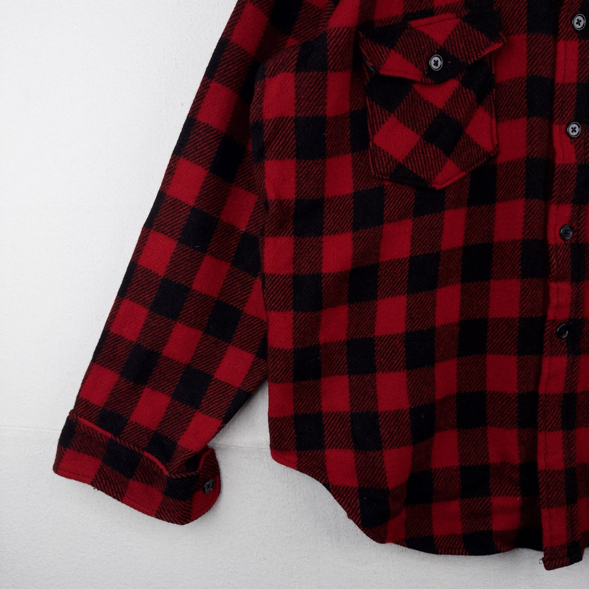 80’s Vtg LL Bean Maine Guide Shirt Wool Red Buffalo Plaid Men’s 2XL Made In USA