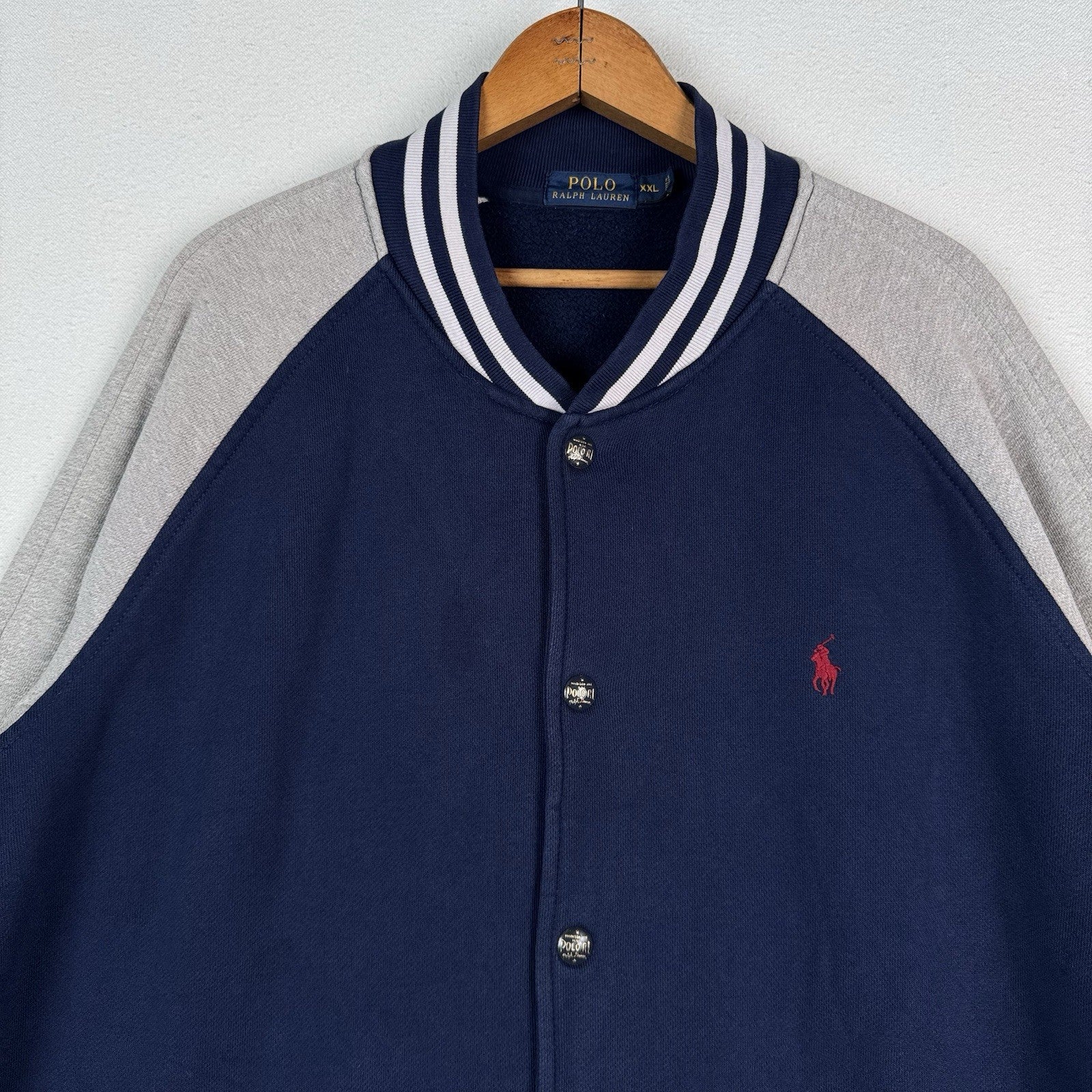Polo Ralph Lauren Madison Ave Fleece Baseball Jacket Limited Edition XXL *Read