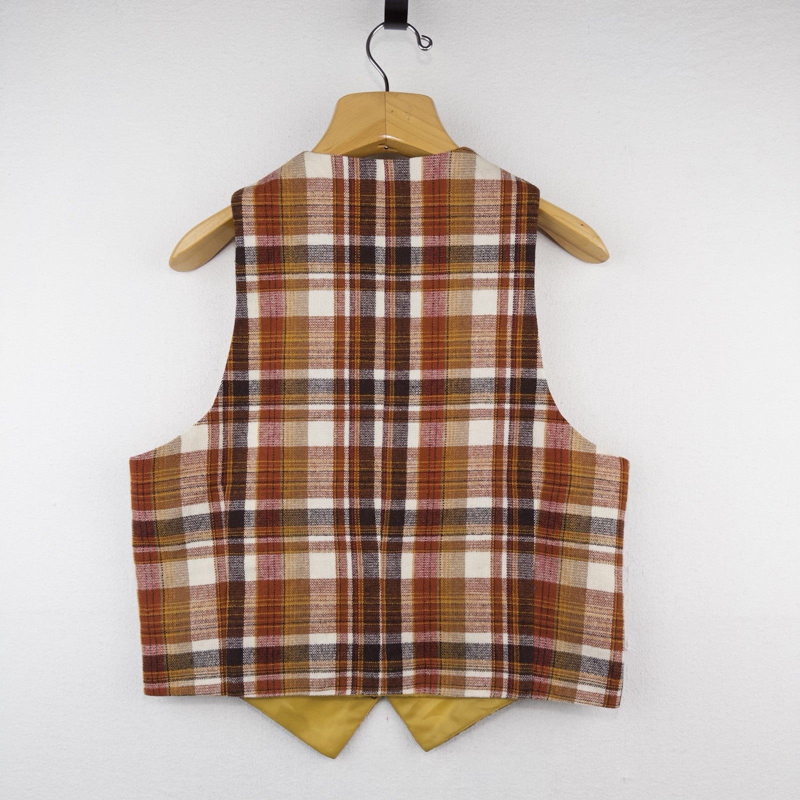 70’s Vtg Pendleton Vest Men’s 38 Medium Tartan Plaid Wool Vest Autumn Madras