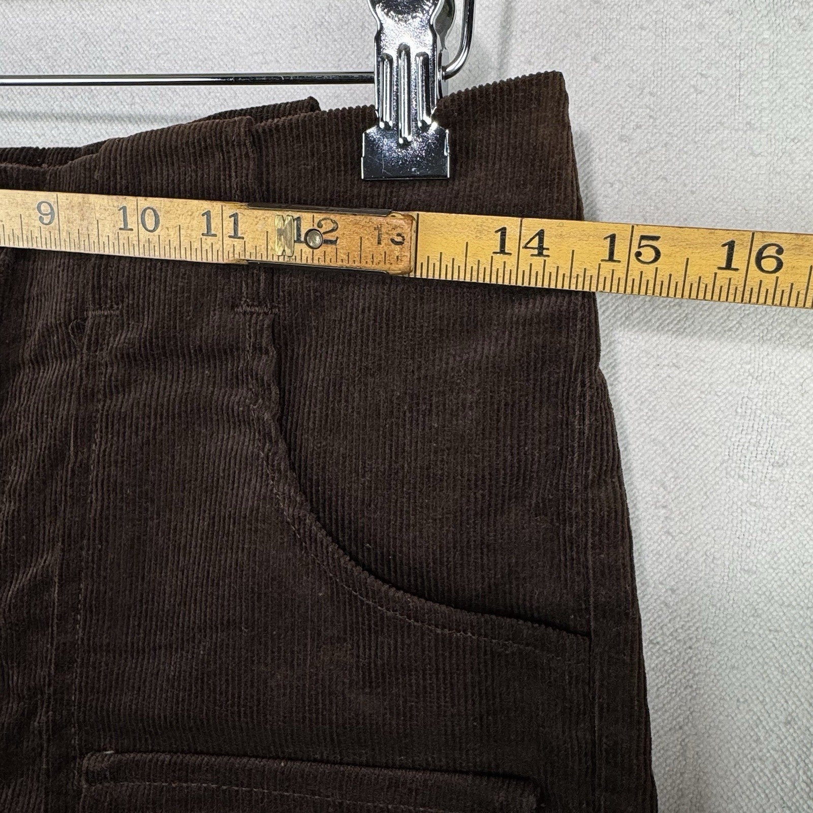 70's Vtg Sears Women’s 9-10 Brown Corduroy Safari Shorts 28x4 Deadstock *Read