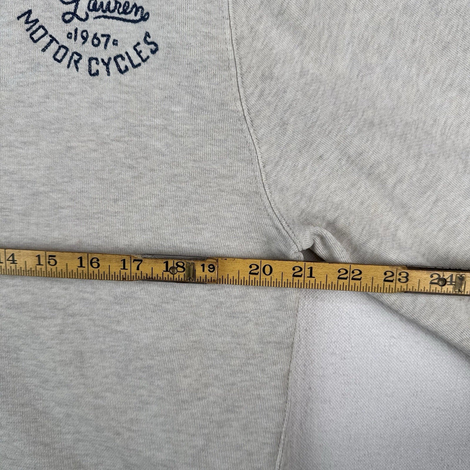Polo Ralph Lauren Youth XL 18-20 Gray Cardigan French Terry RL Motorcycles