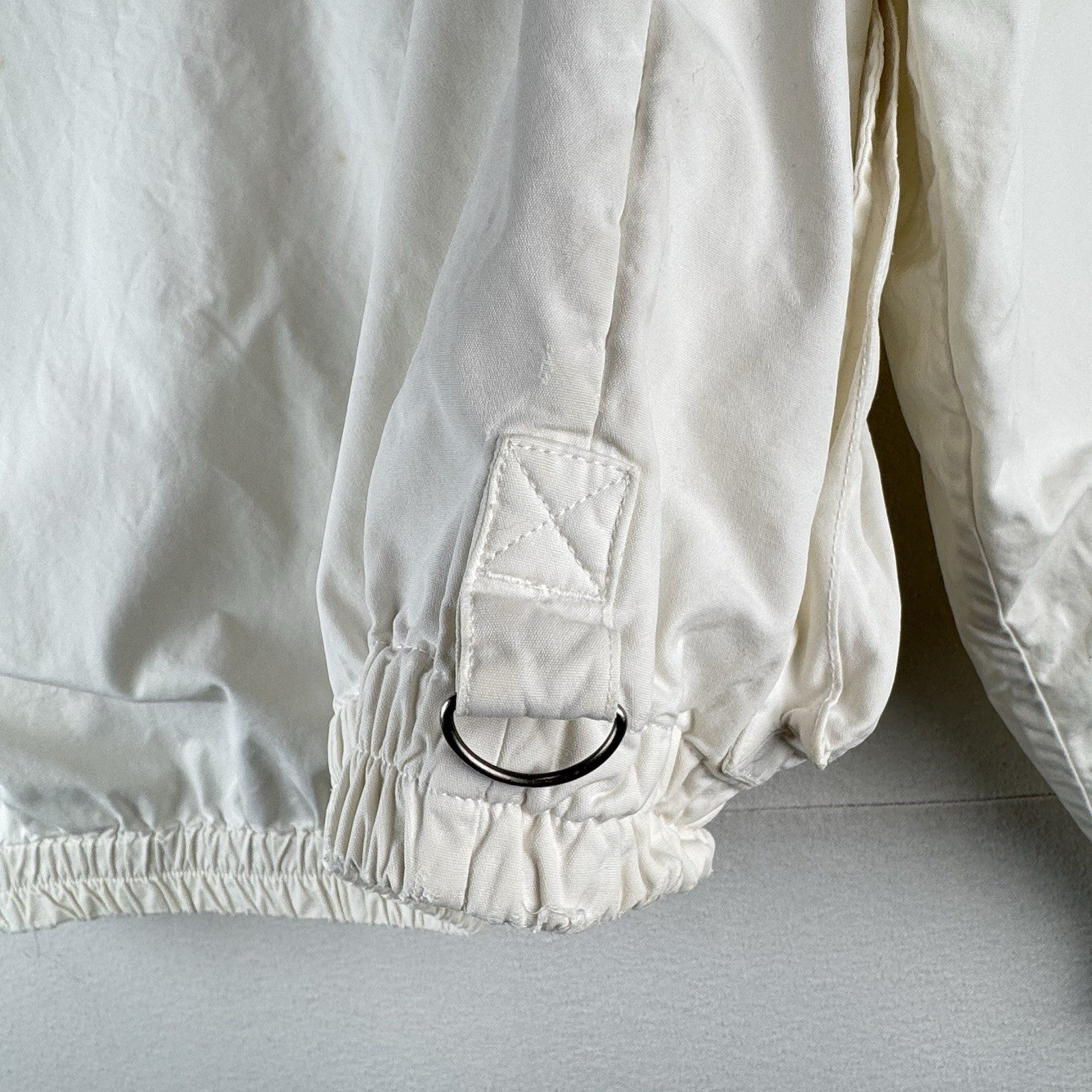 90’s Vintage Polo Ralph Lauren Regatta Jacket Men's XL Cotton Cream Utility Hood