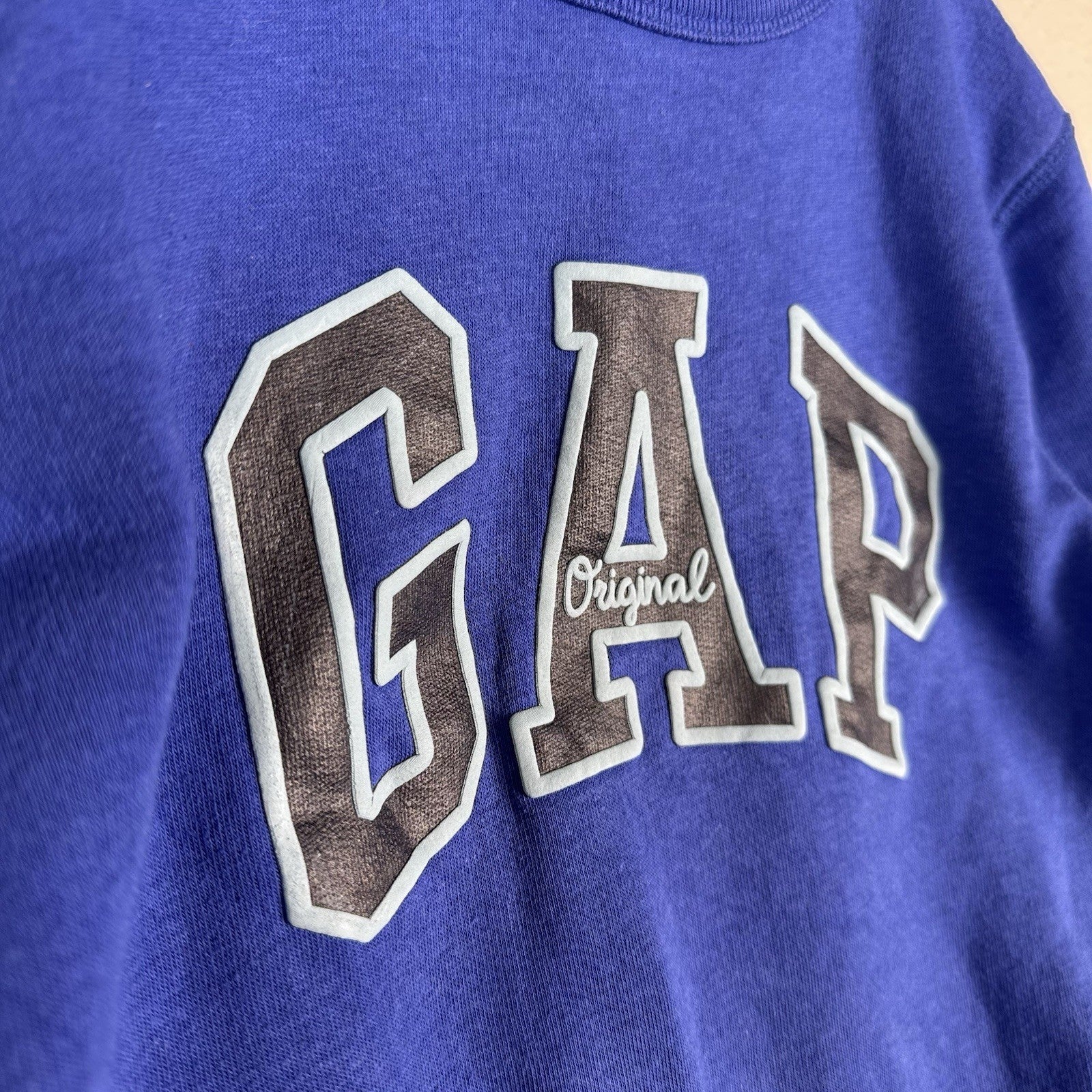 Gap Kids Blue Size S 6-7 Sweatshirt With logo Spellout
