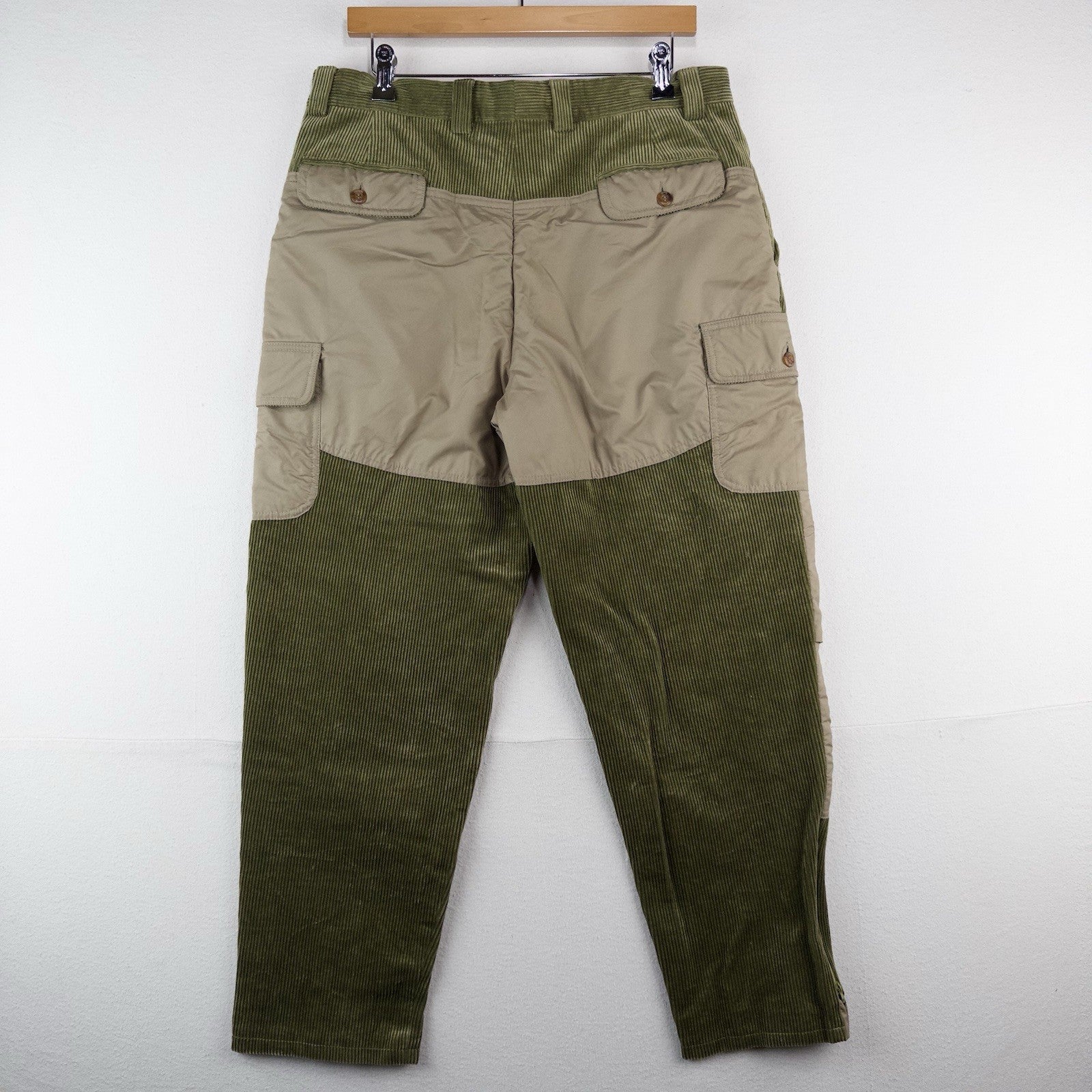 90’s Vtg Beretta Green Italian Corduroy Patchwork Hunting Pants Men’s 34x27 (52)