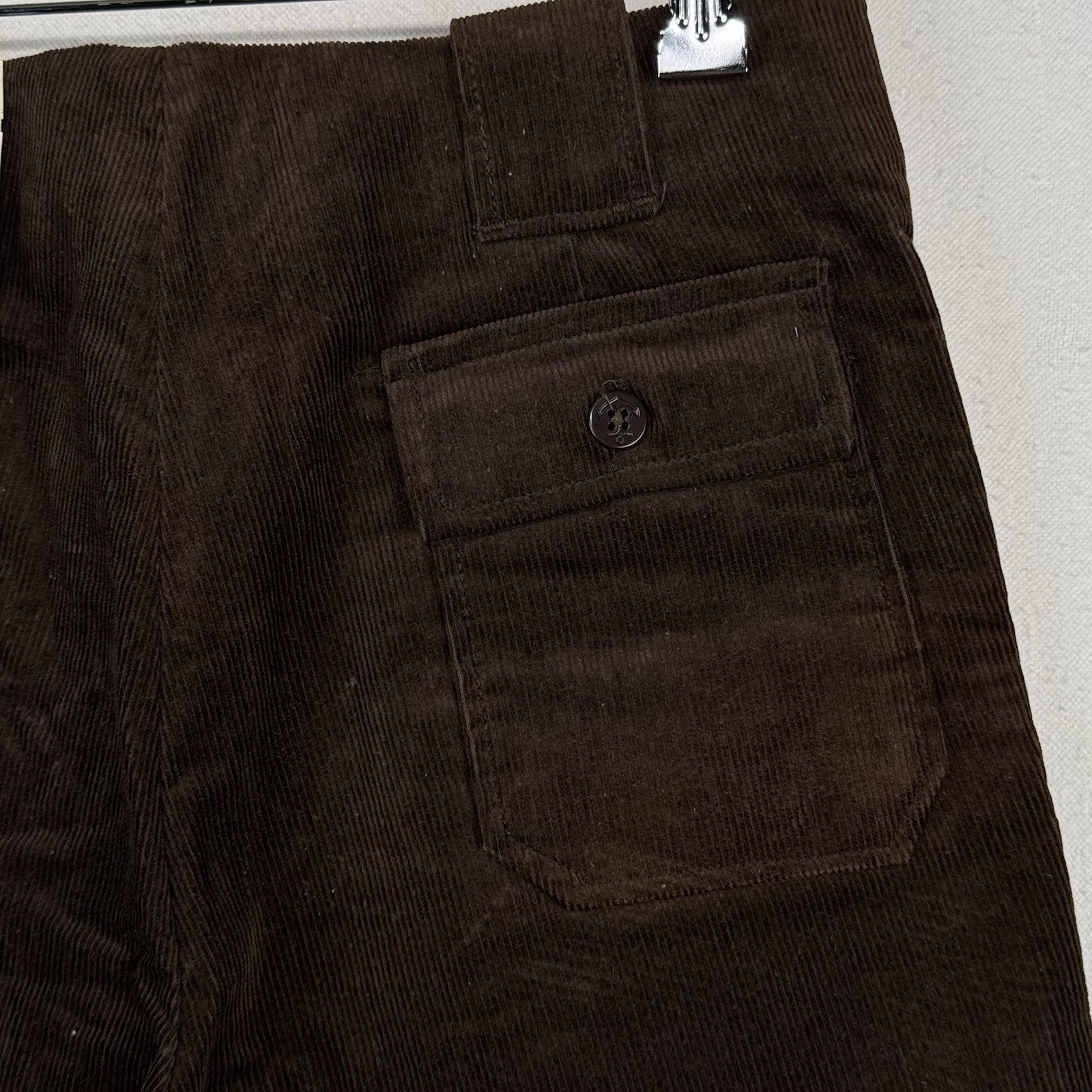 70's Vtg Sears Women’s 9-10 Brown Corduroy Safari Shorts 28x4 Deadstock *Read