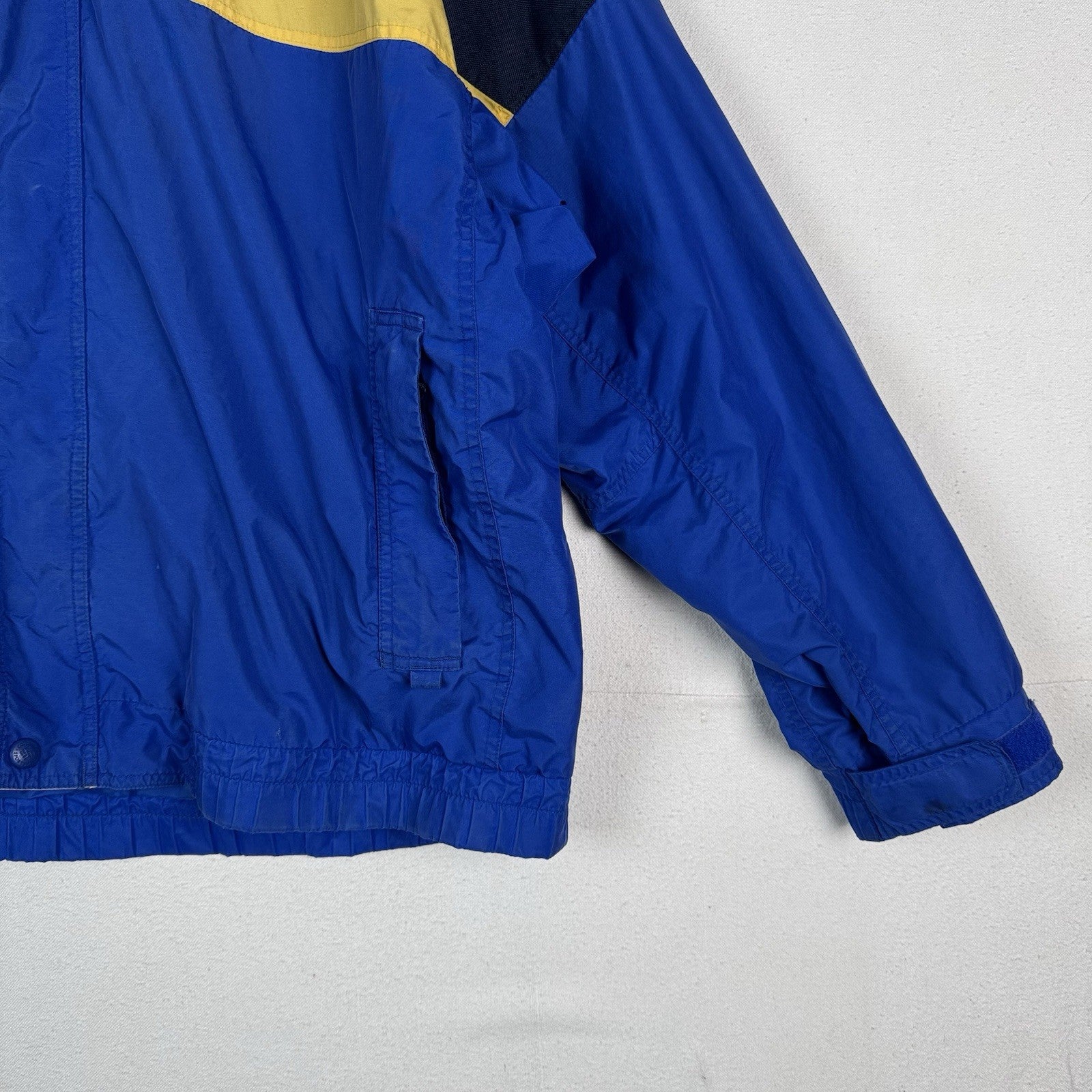 Columbia Bugaboo Jacket Men Size XL Full Zip Blue Yellow - Outer Shell Only