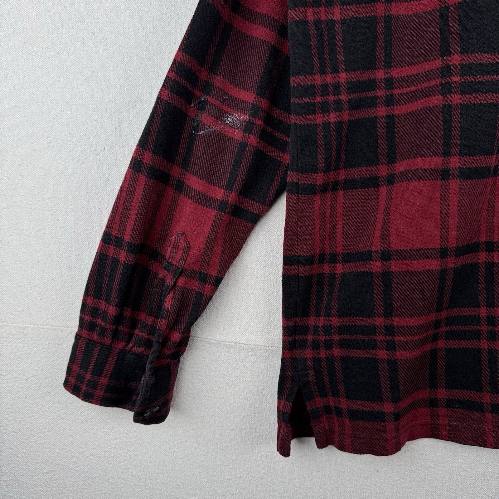 90’s Vtg Polo Sport Ralph Lauren Men’s L Buffalo Plaid Flannel Shirt *Read