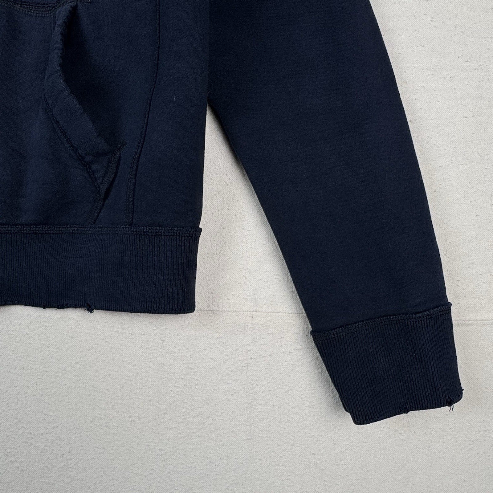 Vintage Abercrombie & Fitch Varsity Zip Up Jacket Mens Large Blue Muscle Fit ‘54