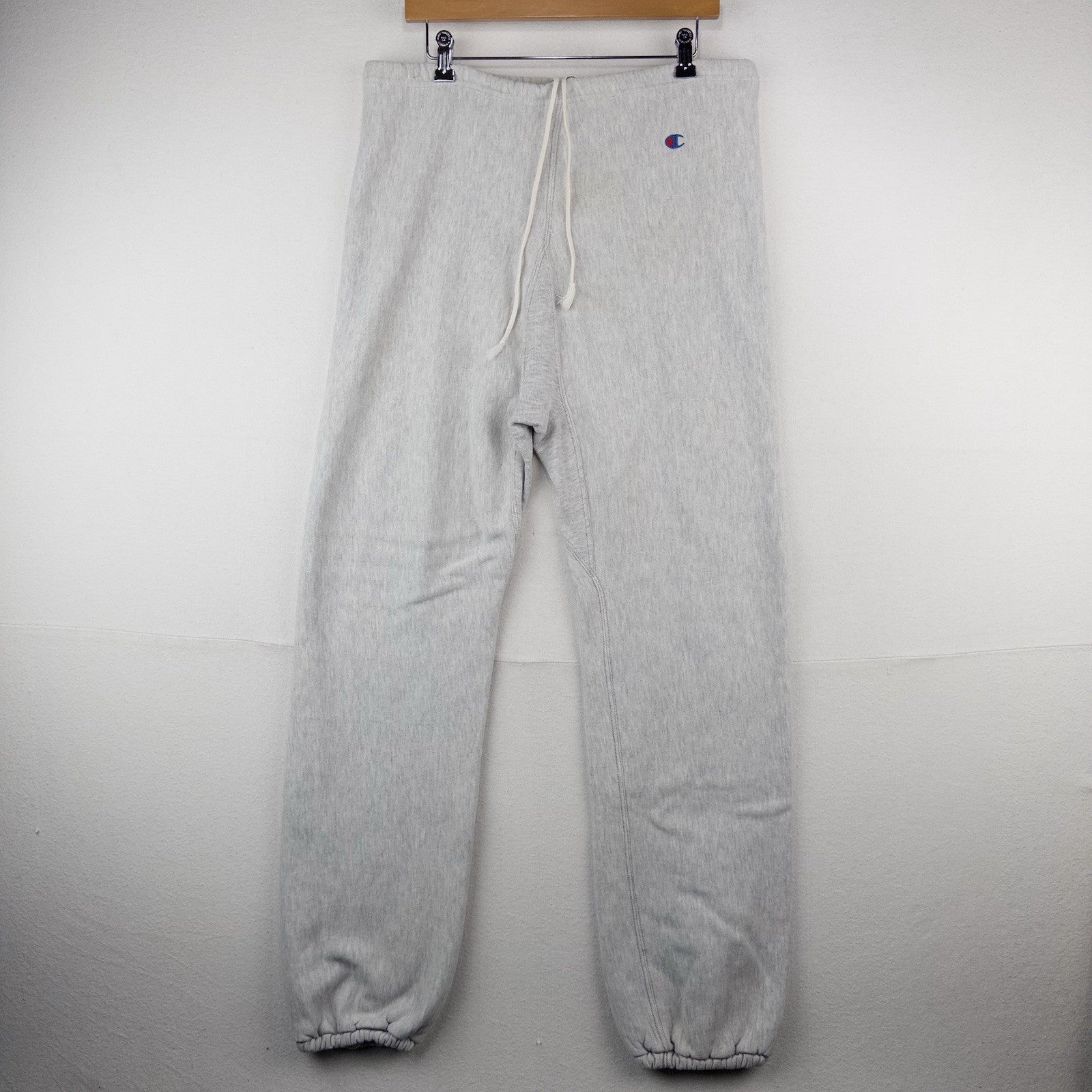 80's Vtg Champion Reverse Weave XL Gray Blank Sweatpants Crotch Gusset USA