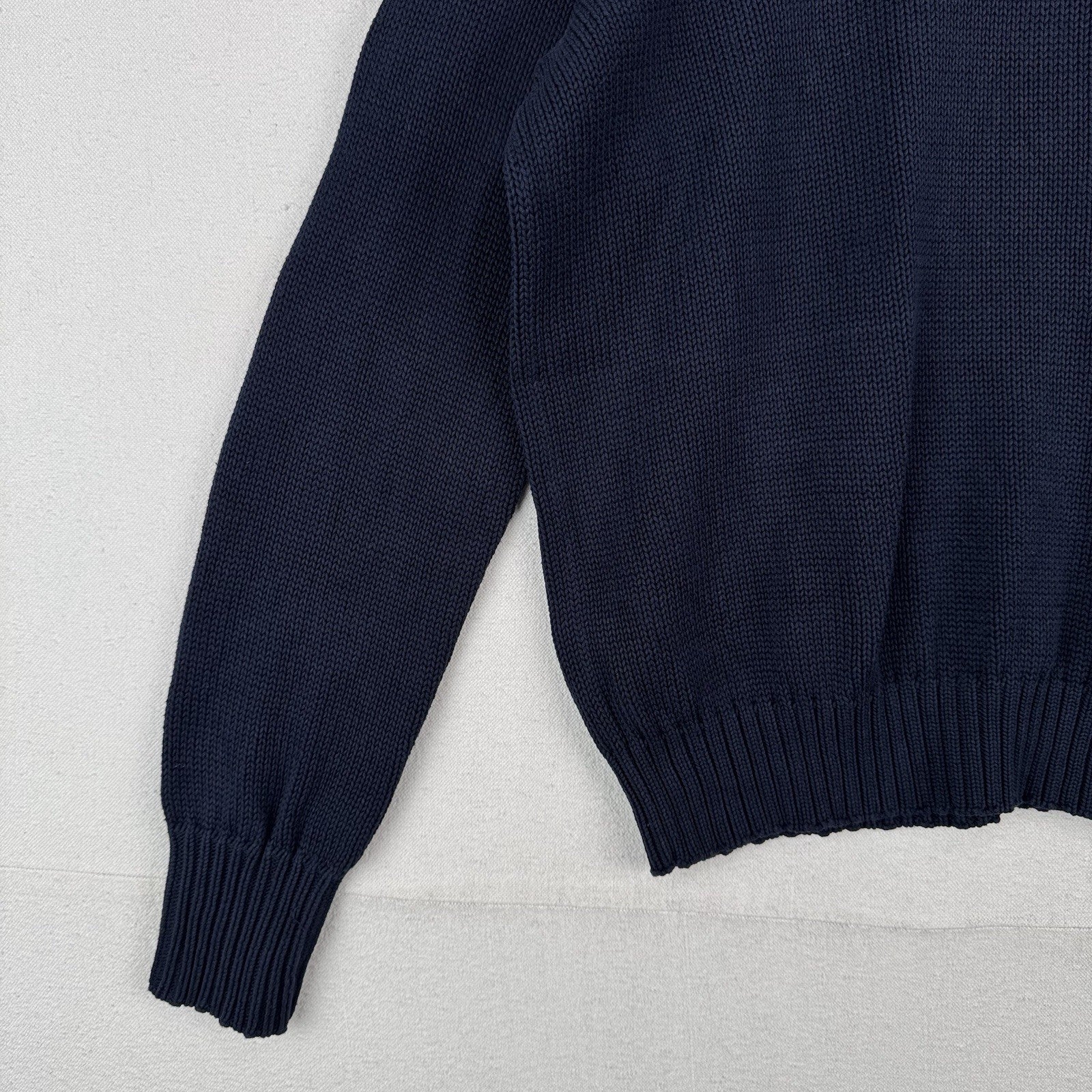 90’s Vintage Polo Sport Ralph Lauren Men’s Large Crewneck Sweater Navy Blue