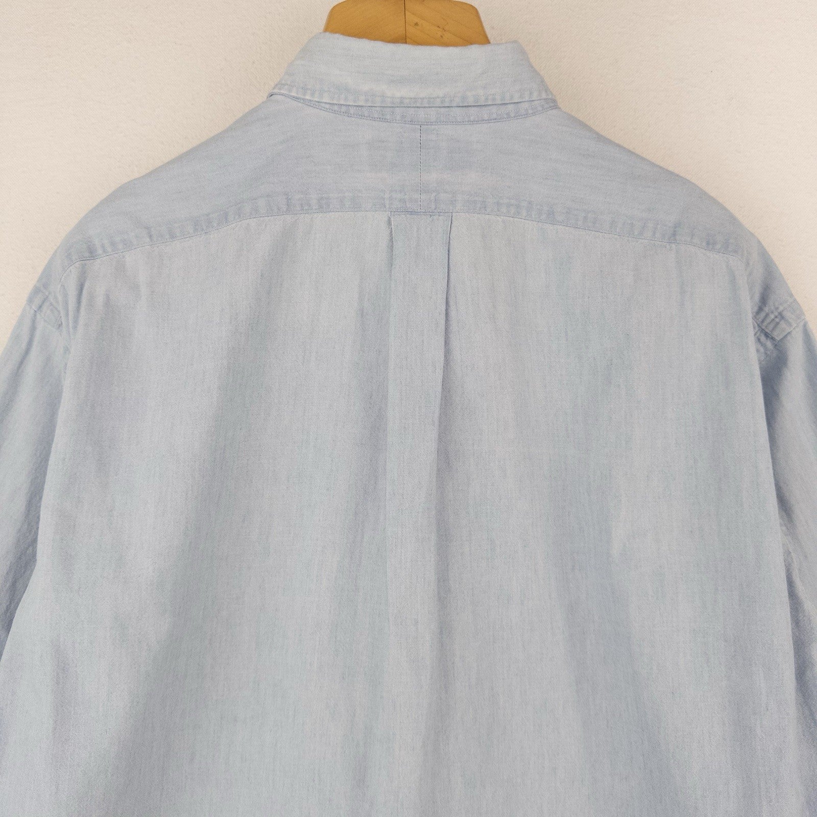 90’s Vintage Ralph Lauren Men’s XL Light Blue Chambray Blair Button Down Shirt