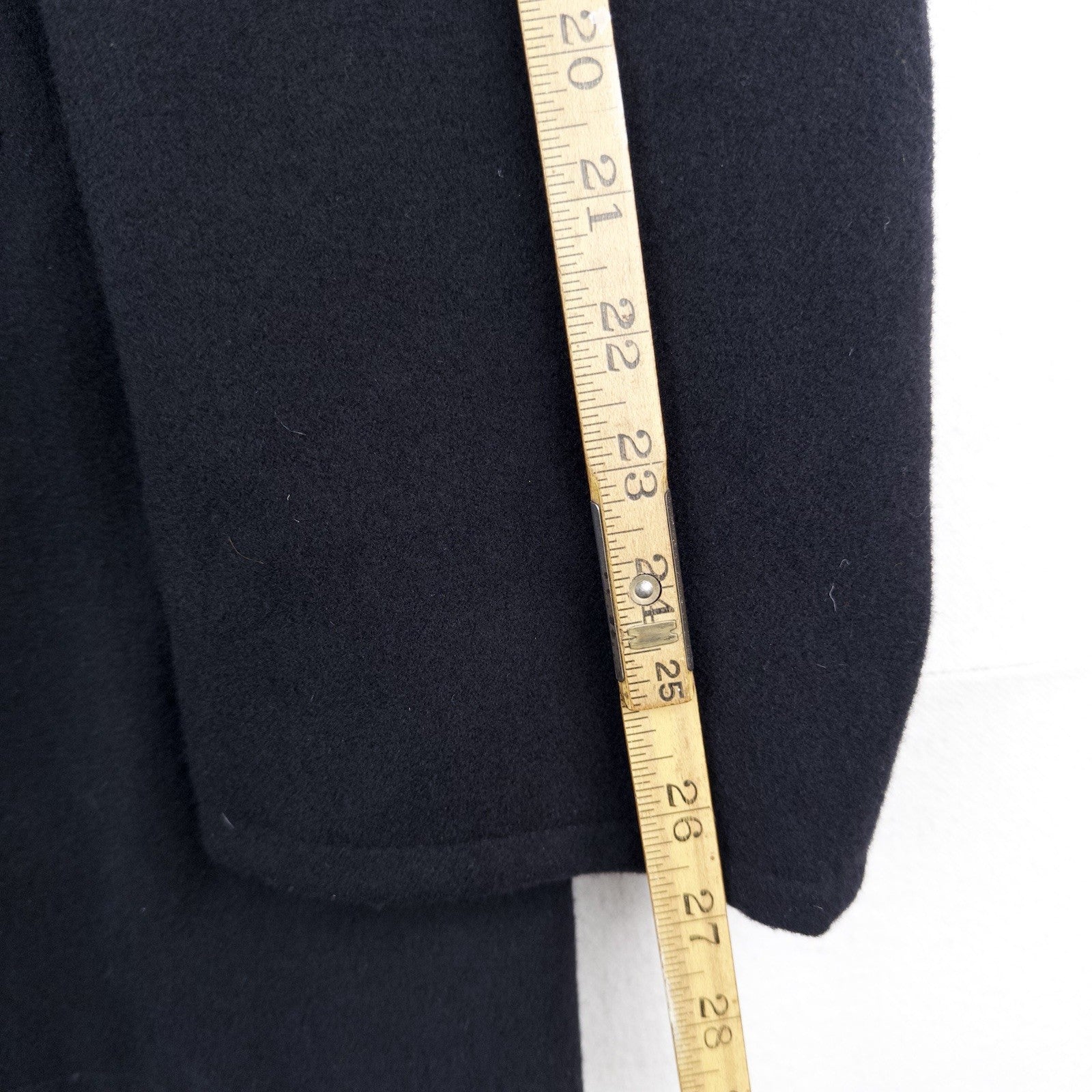 70's Vtg Navy Enlisted Military Peacoat Coat Men’s 40R Blue Wool Metal Buttons