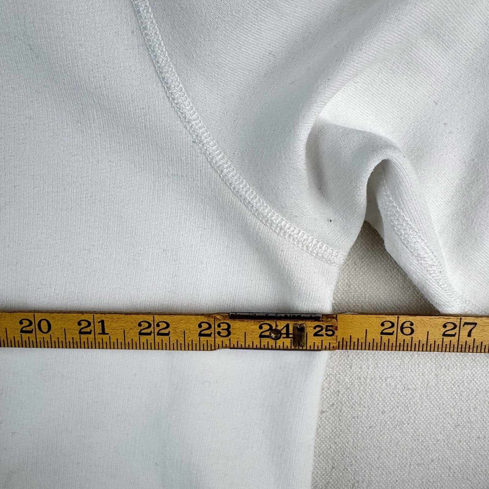 Polo Ralph Lauren Sweatshirt Mens XL White Fleece Double V Notch Pullover *Read