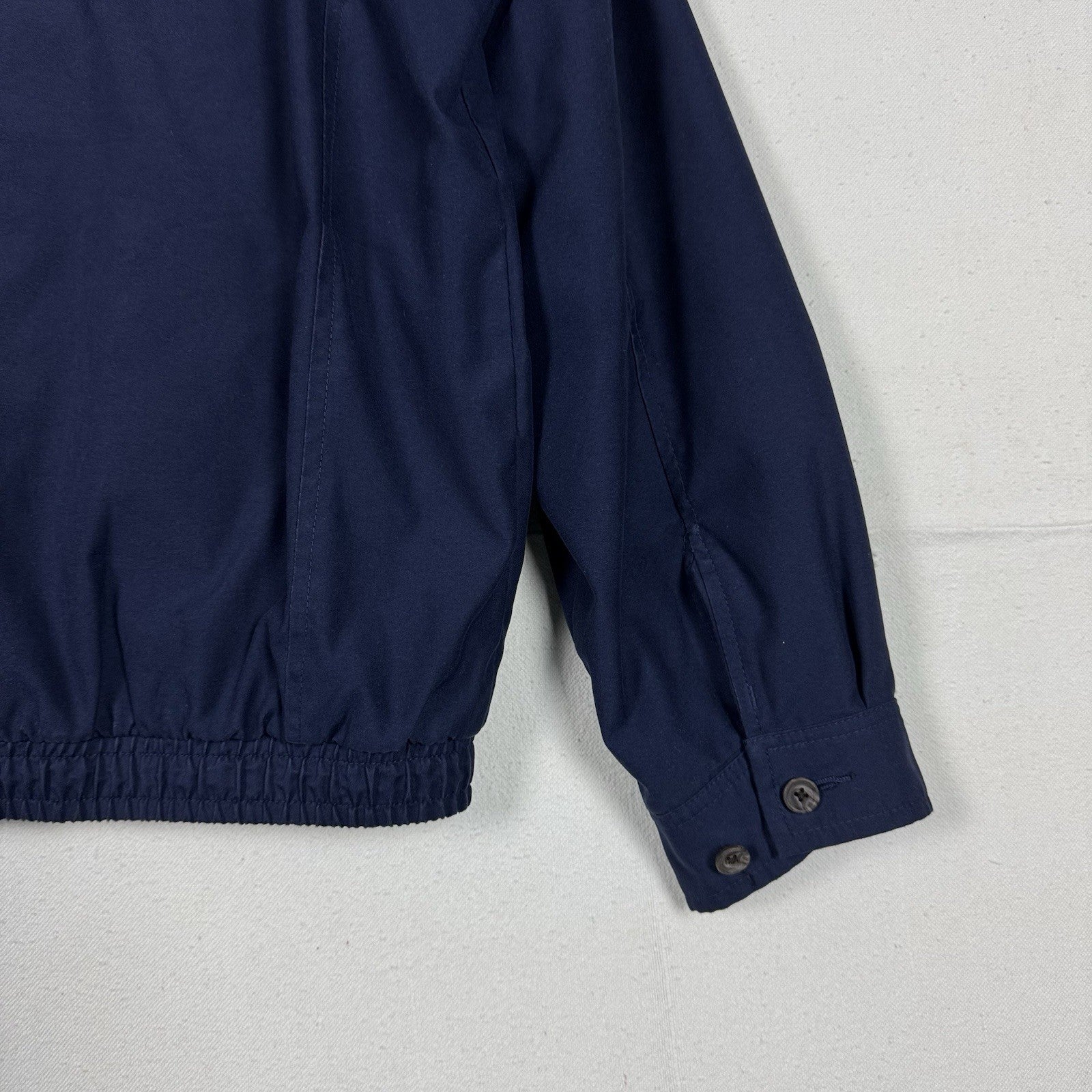 Polo Ralph Lauren Cotton Plaid Lined Harrington Jacket Blue XL Tall