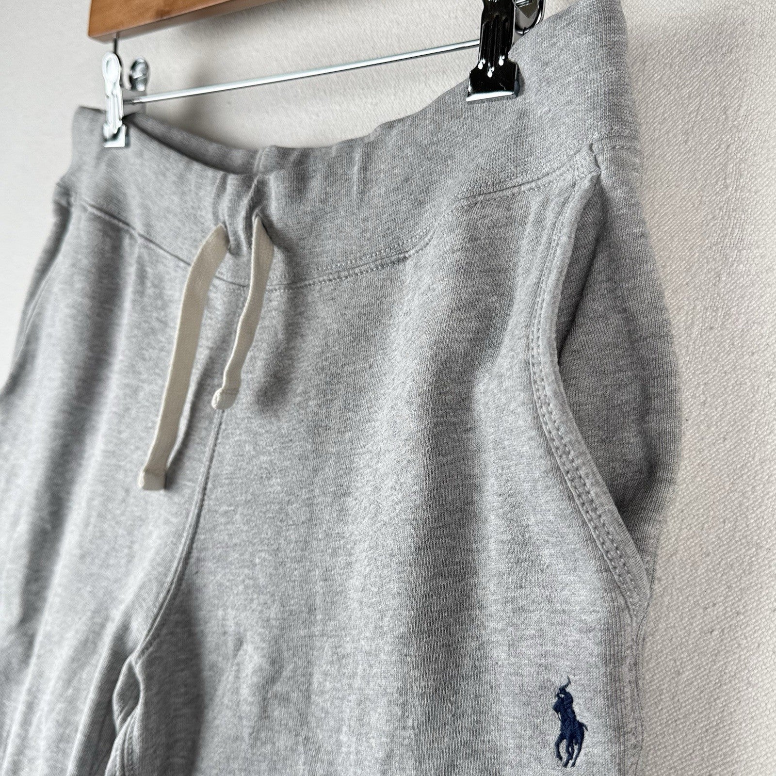Polo Ralph Lauren Men’s Small Grey Sweatpants Drawstring Ankle Cotton Fleece