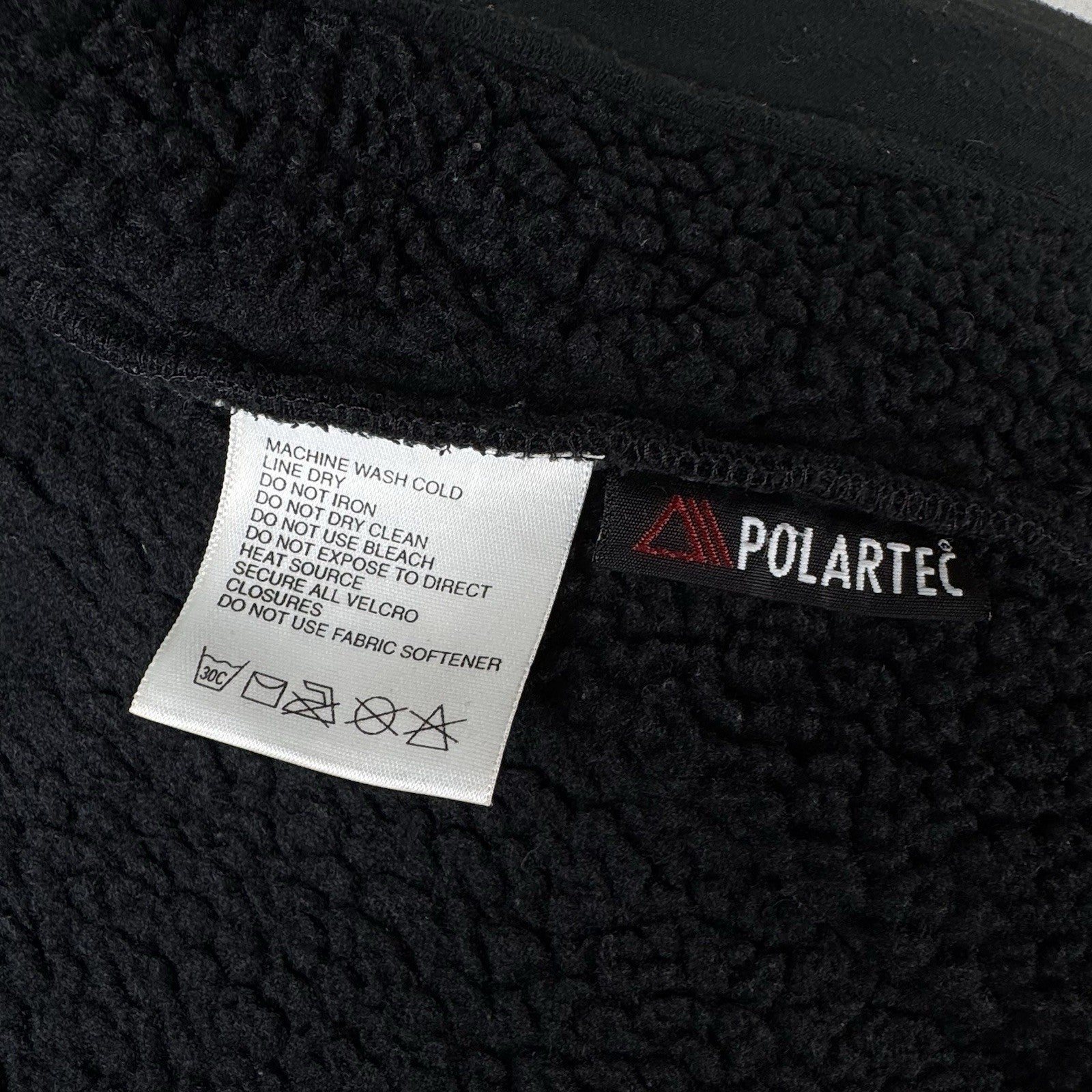 Vintage The North Face Polar Sun Men’s Fleece Jacket Black Medium