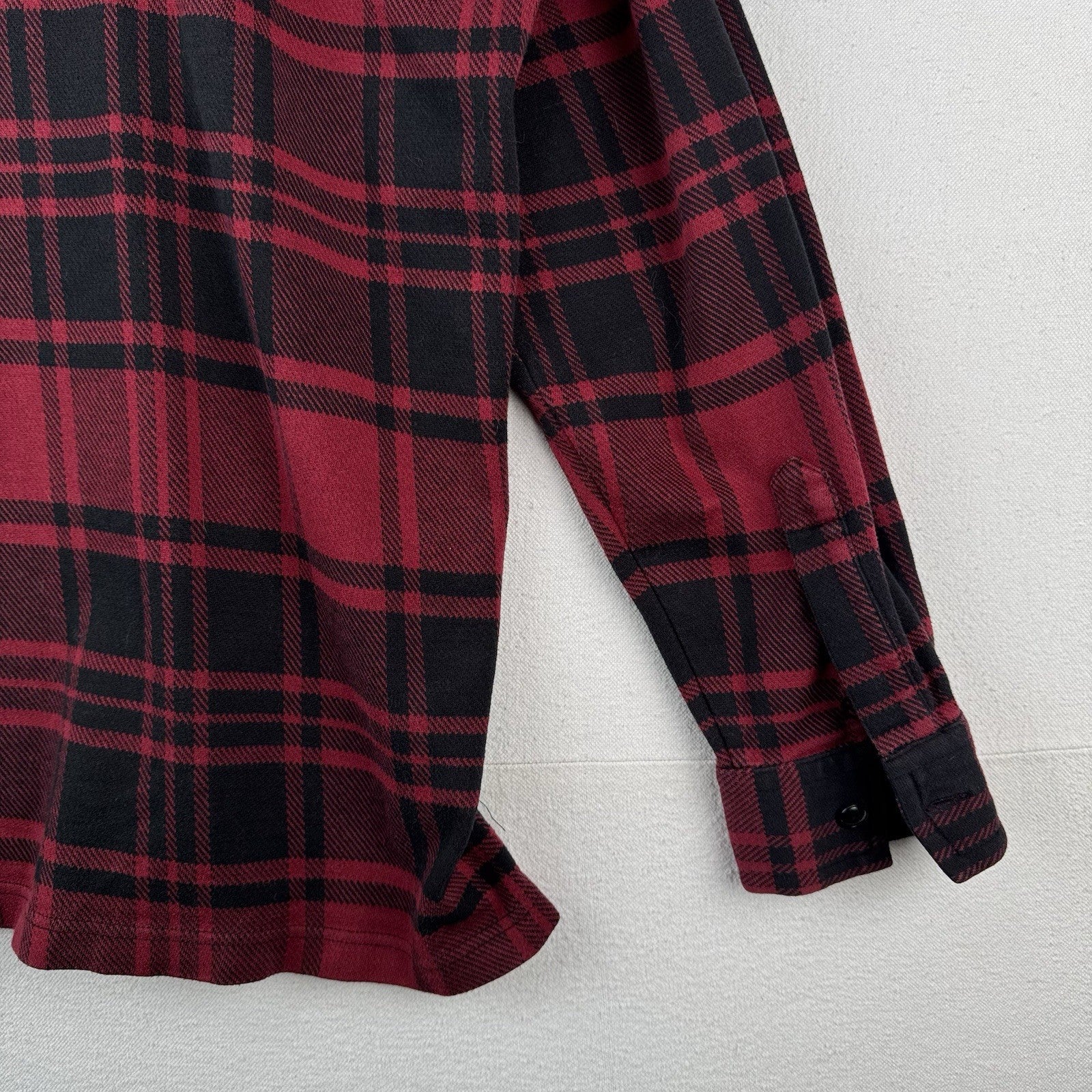90’s Vtg Polo Sport Ralph Lauren Men’s L Buffalo Plaid Flannel Shirt *Read