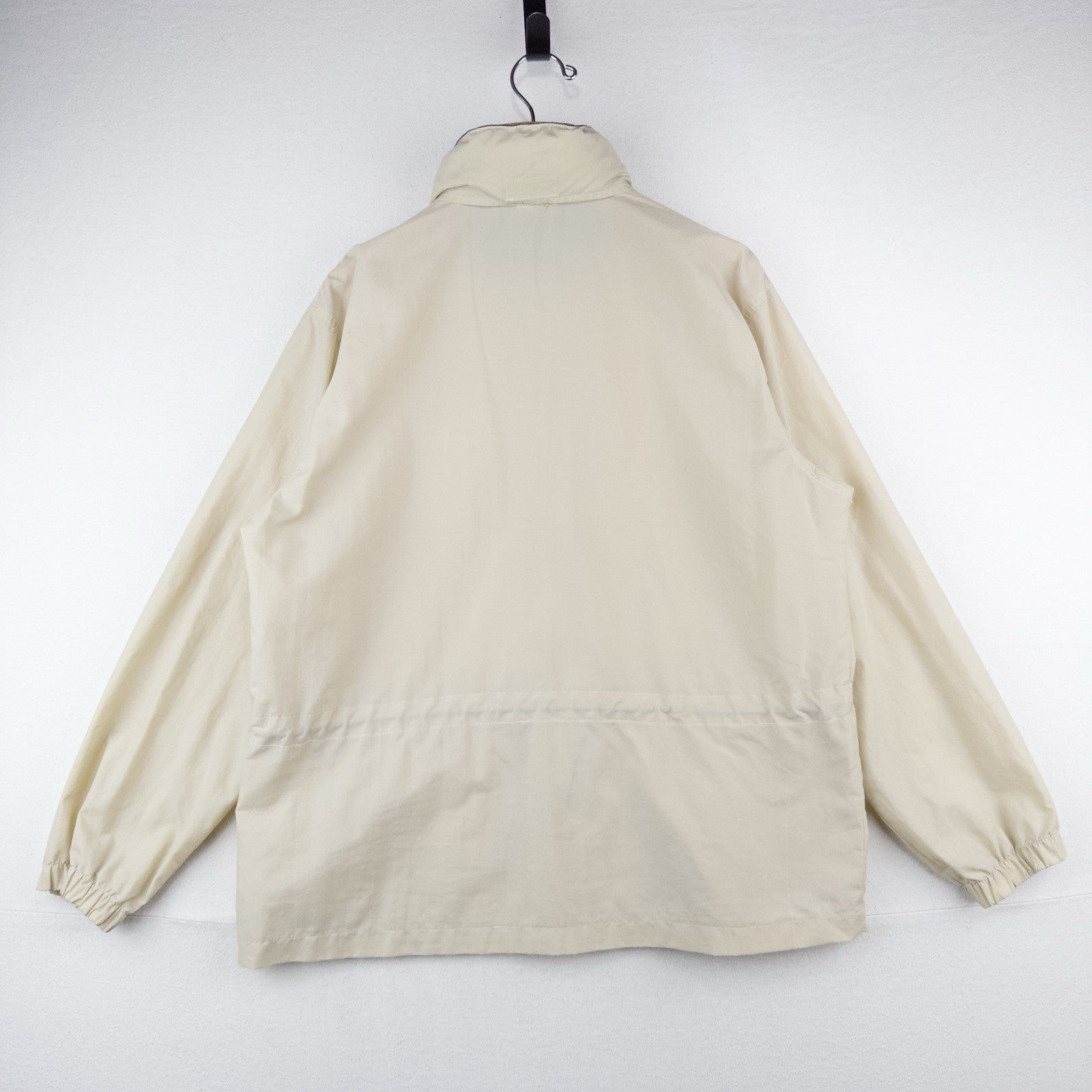 90’s Vtg LL Bean Women’s XL Windbreaker Full Zip Jacket Stowaway Hood *Read