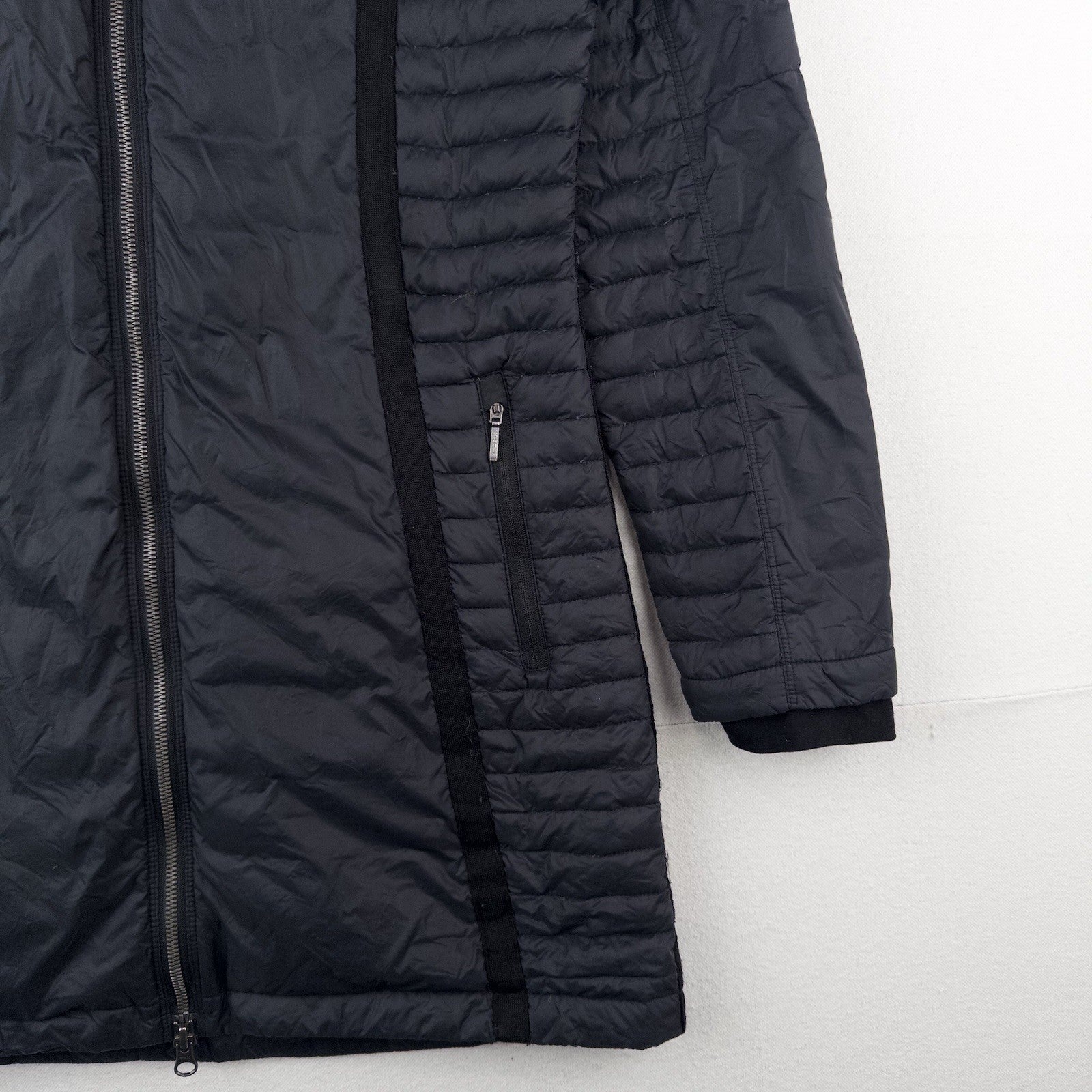 Kuhl Spyfire Parka Jacket Black Long Hooded Down Puffer Coat Women’s  Small
