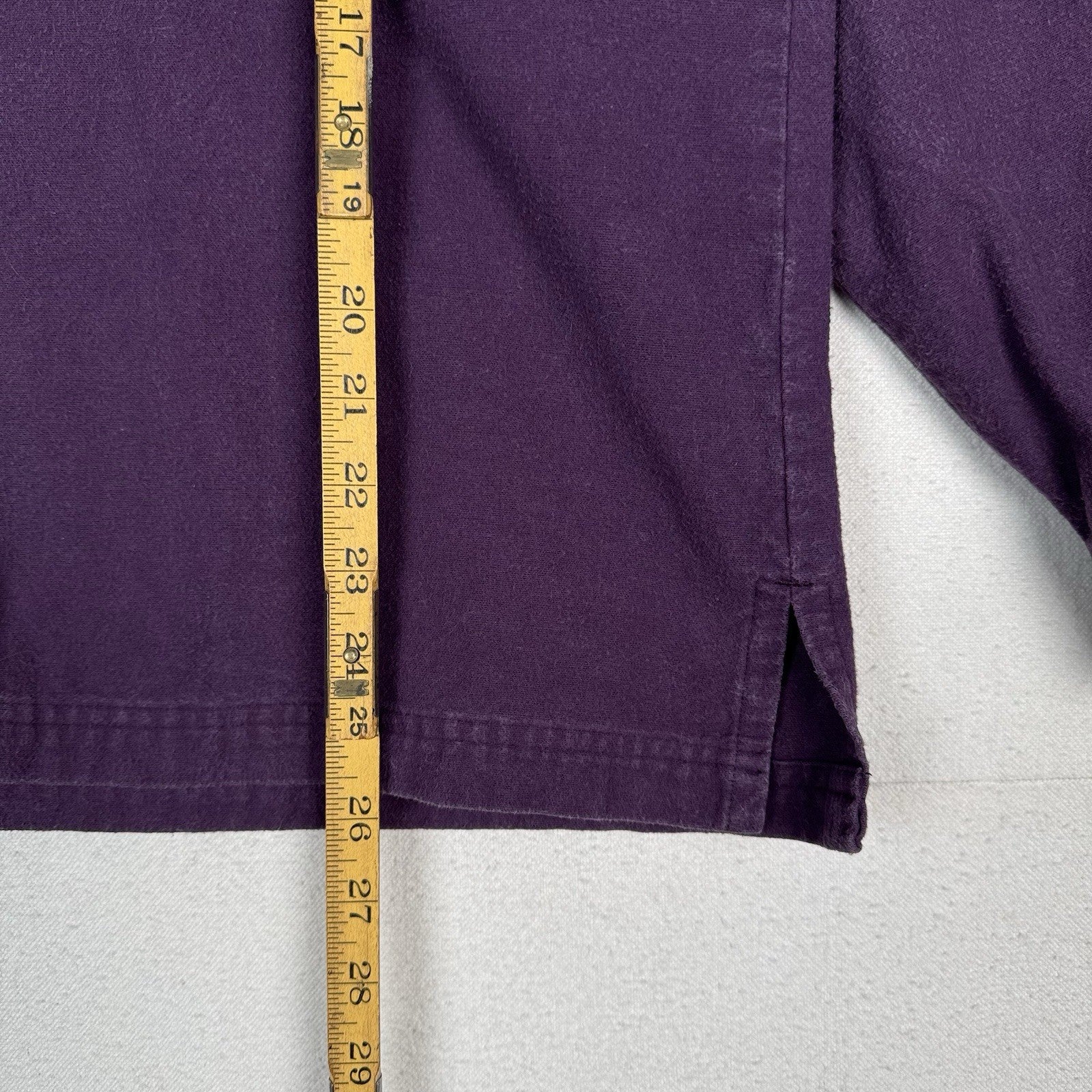 Vintage LL Bean Chamois Flannel Shirt Women’s Medium Plum Purple Button Up