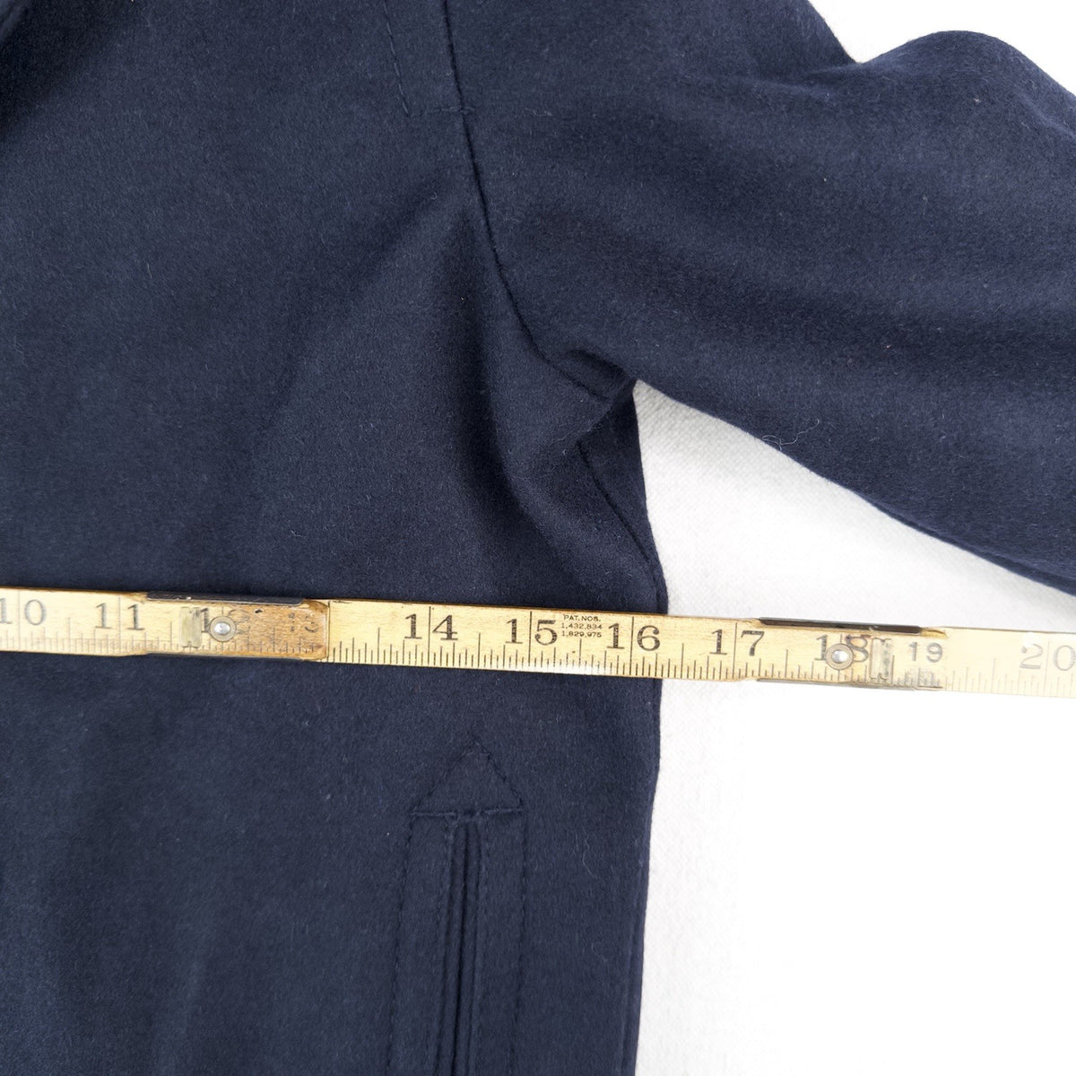 Old Navy Kids Small Navy Blue Wool Blend Peacoat Jacket *Missing Button
