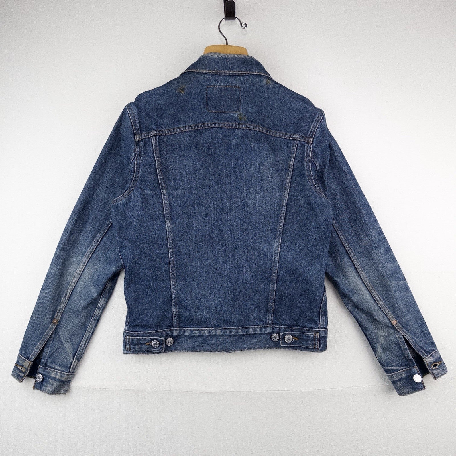 Levi's Denim Trucker Jacket Adult Medium Dark Wash Blue Jean Classic Type 3