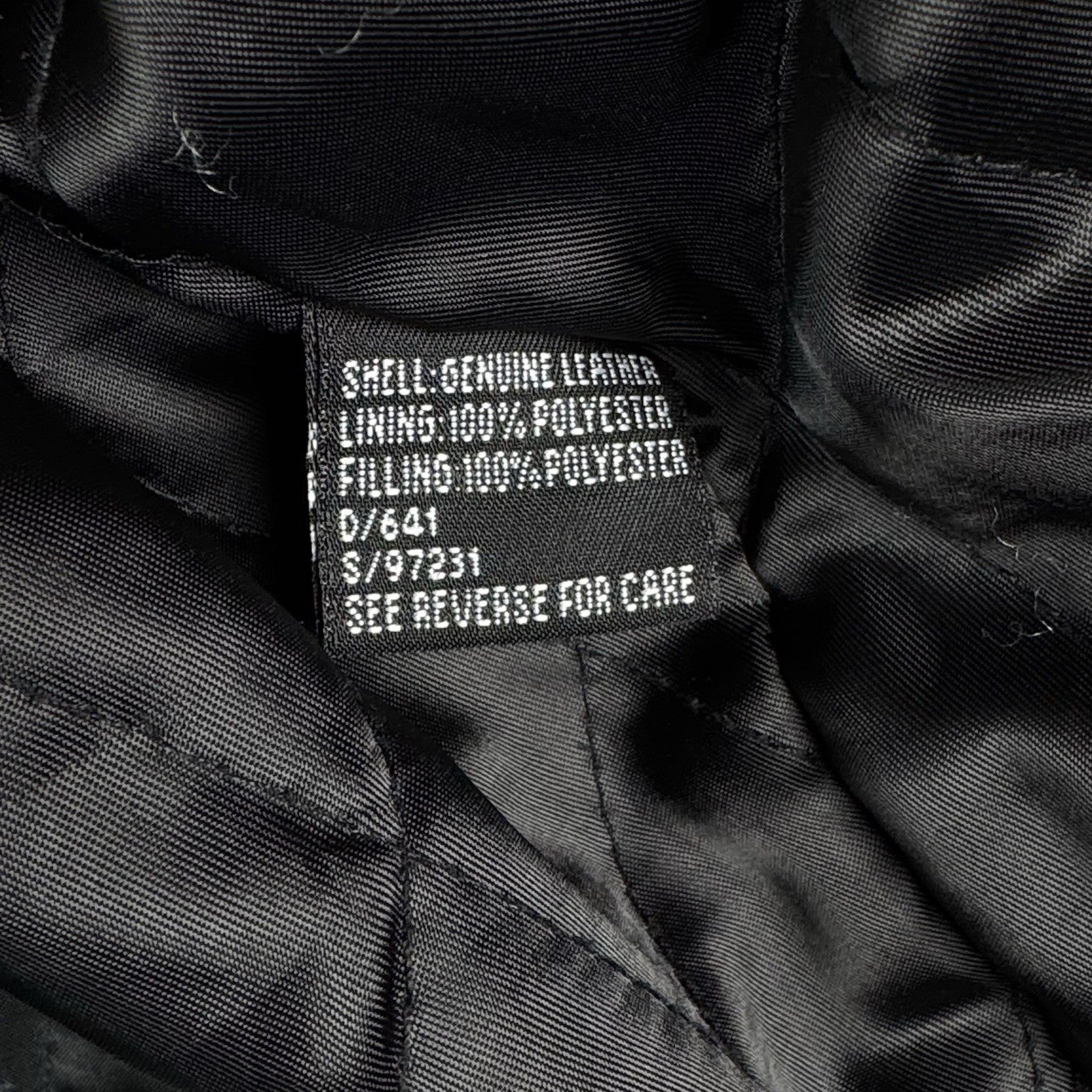 Trader Bay Leather Jacket Mens Size XL Black Full Zip Heavyweight Flight Bomber
