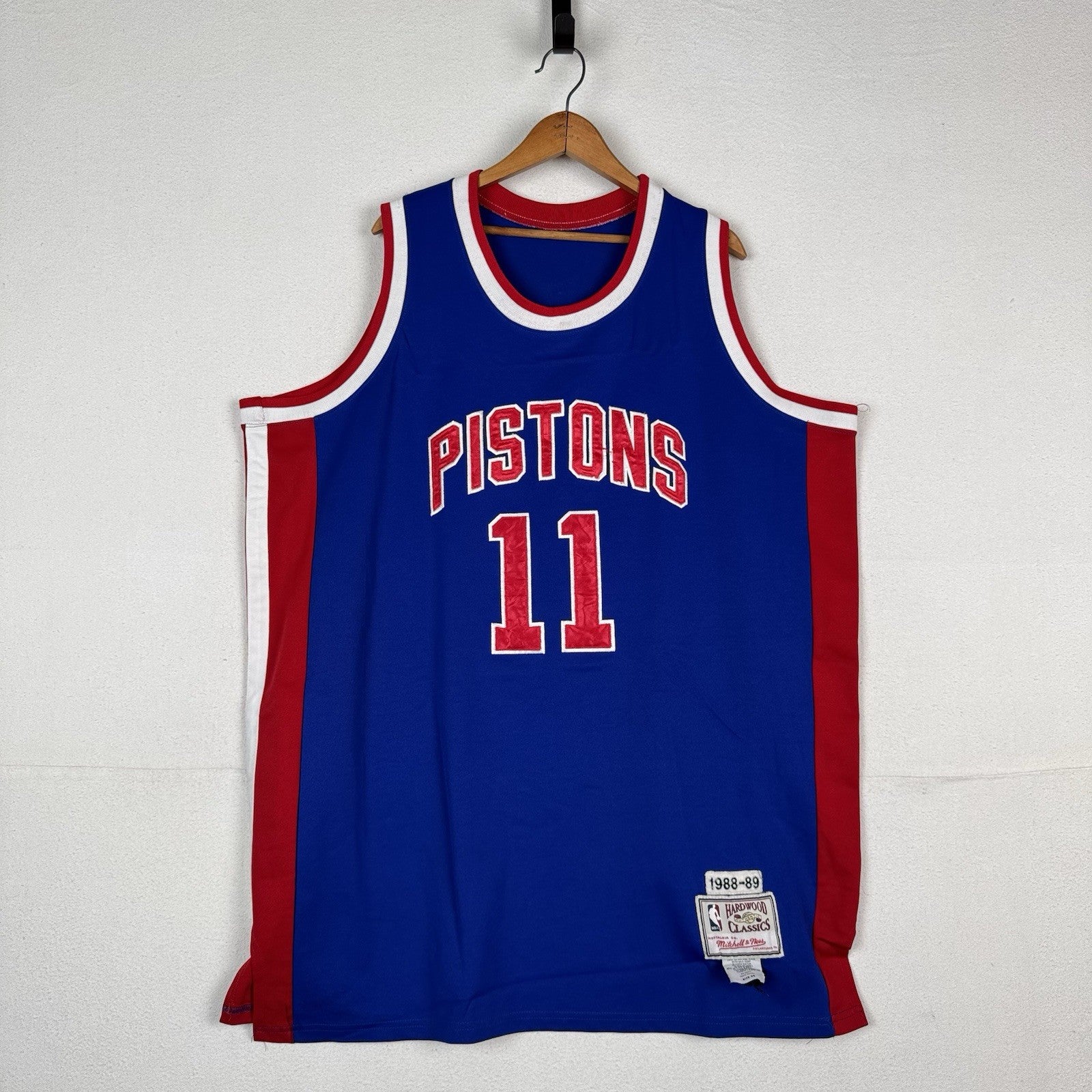 Vintage Detroit Pistons Isiah Thomas Jersey Mens 2XL Mitchell Ness Made In USA