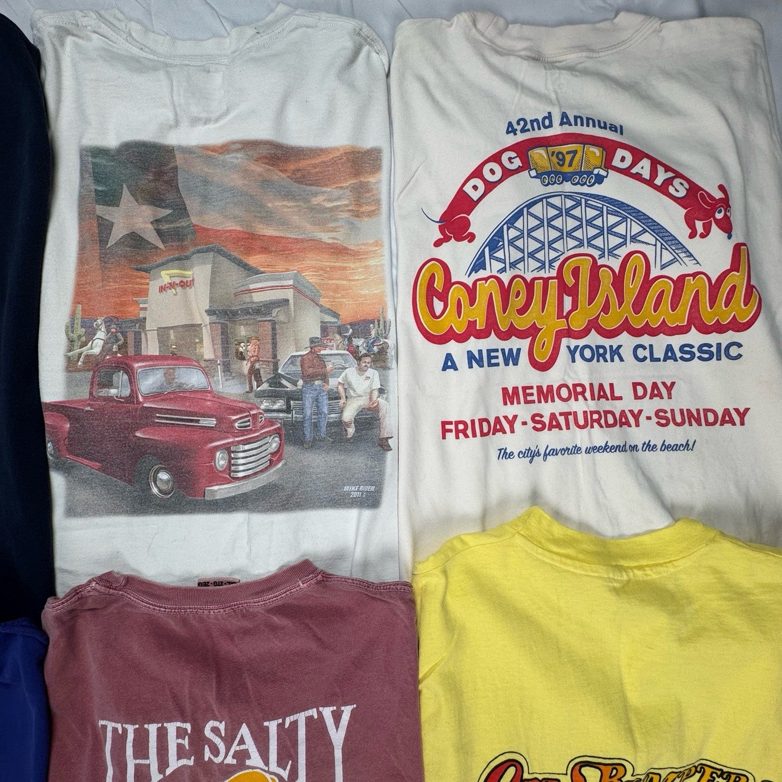 Lot of 10 Vintage T-shirt Wholesale Box M,L,XL,2XL