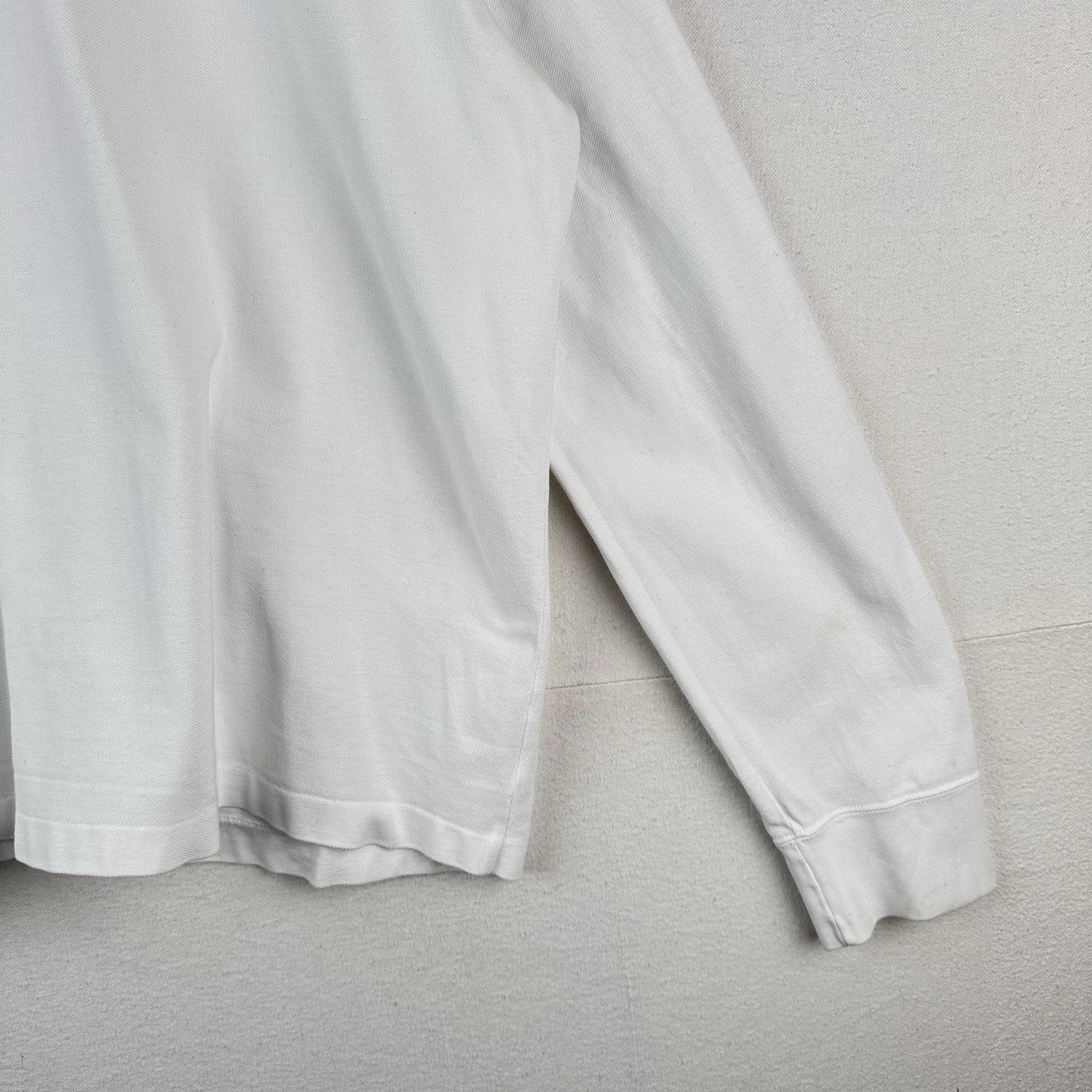 90’s Vtg Polo Ralph Lauren Men’s 2XL Cardigan Sweater White Lightweight Cotton