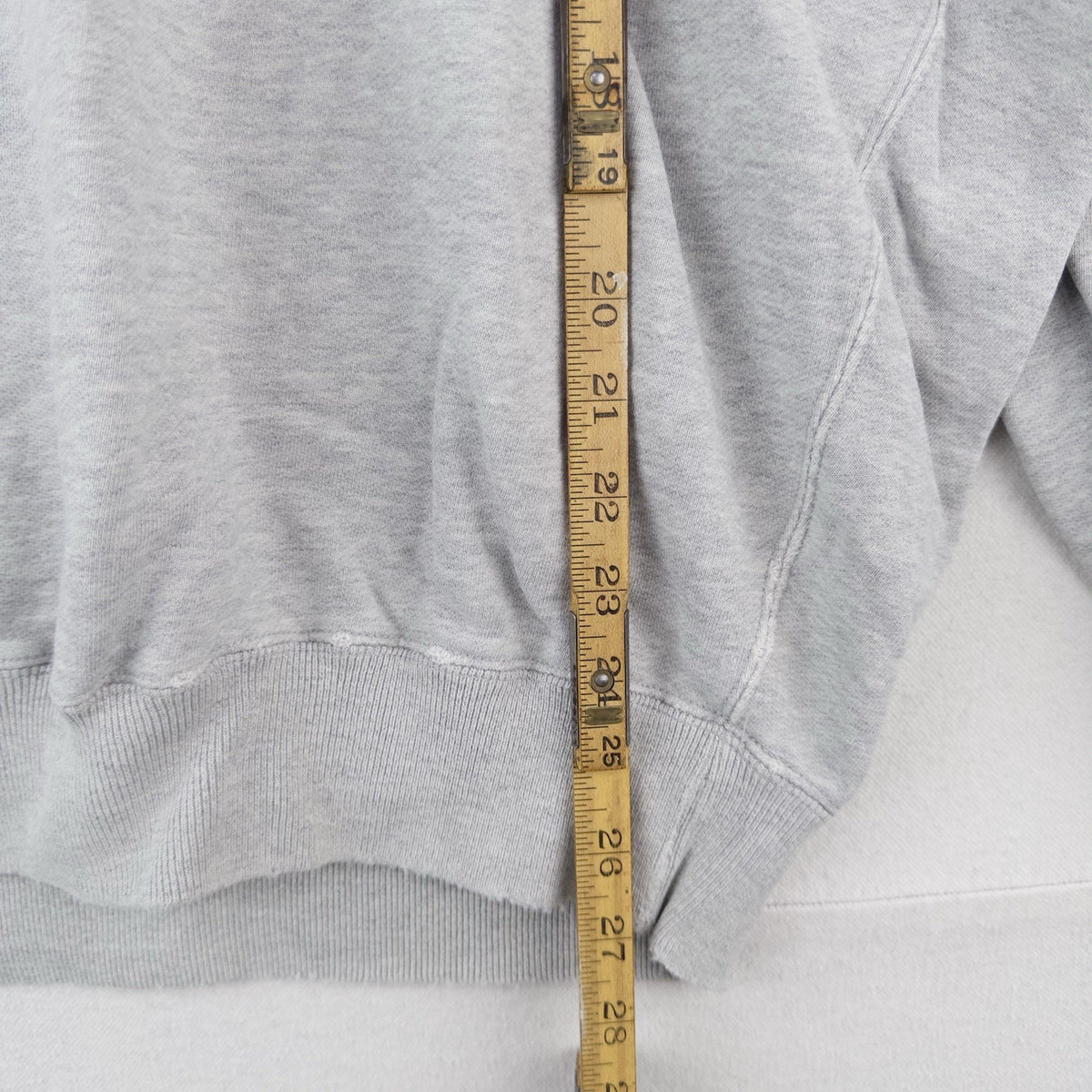 90’s Vtg Polo Ralph Lauren Sweatshirt Men’s M Gray 100% Cotton *Distressed