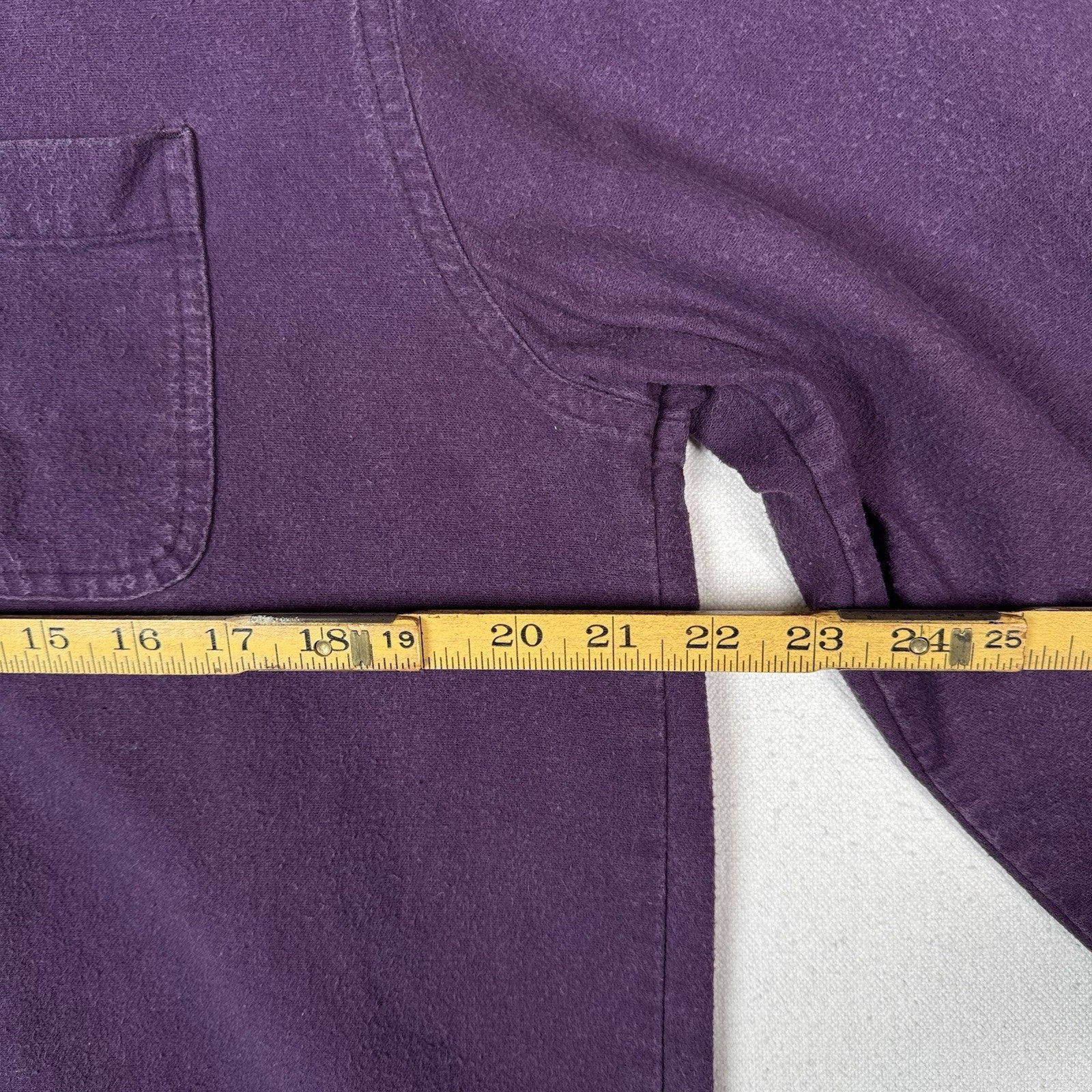 Vintage LL Bean Chamois Flannel Shirt Women’s Medium Plum Purple Button Up