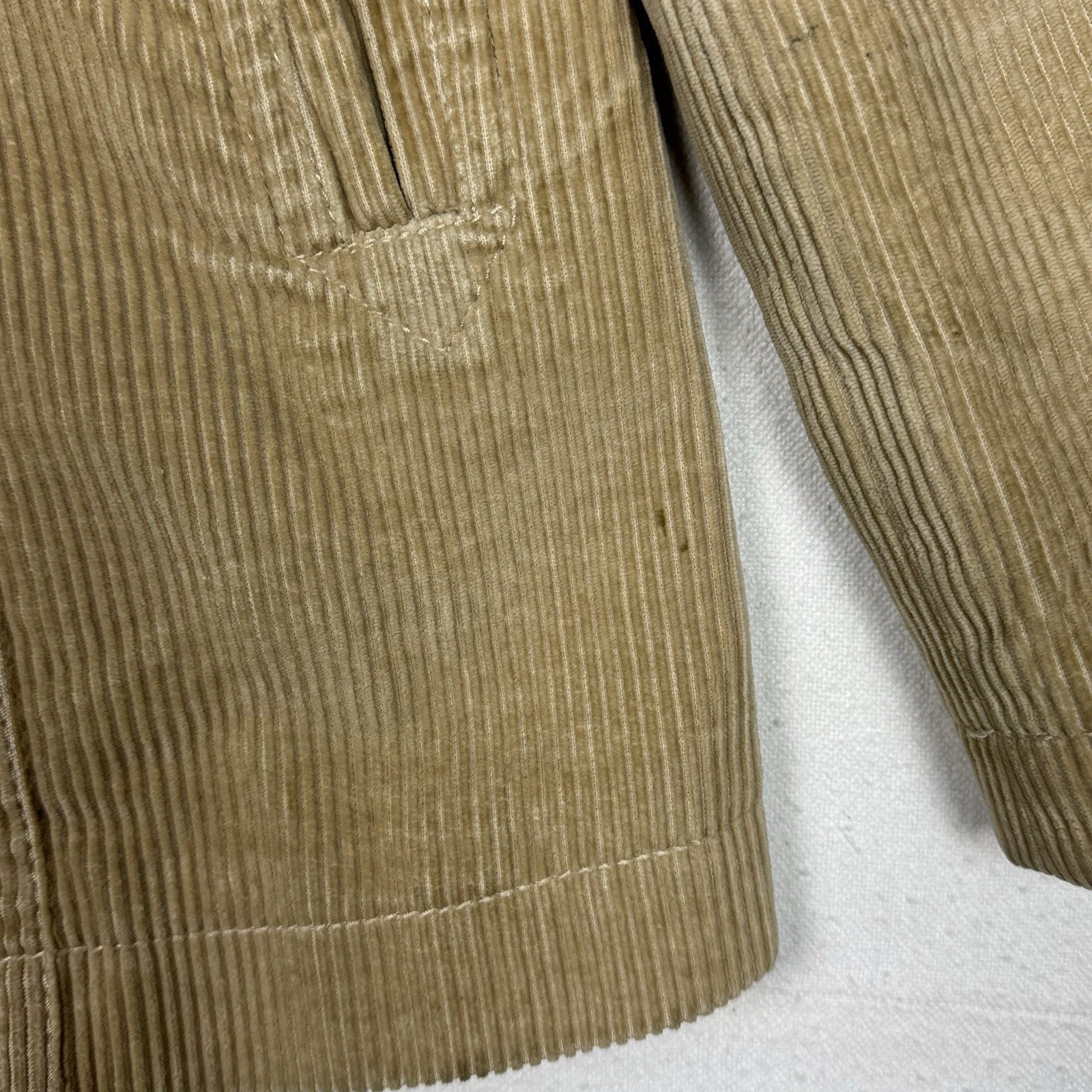 Gap Coat Jacket Womens S Double Breasted Corduroy Tan Beige