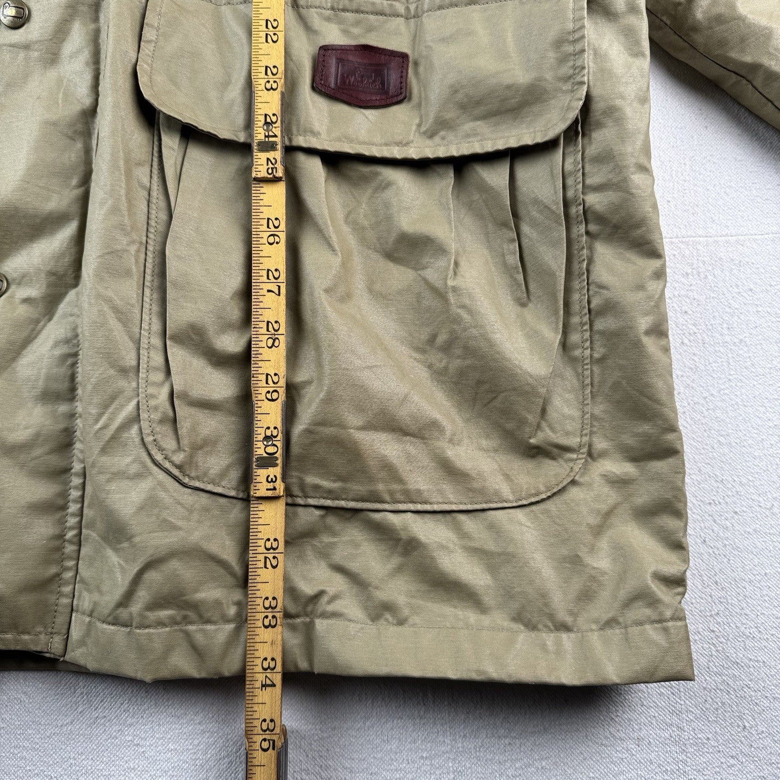 80’s Vtg Woolrich L Weatherproof Flannel Wool Lined Blanket Barn Jacket Coat USA