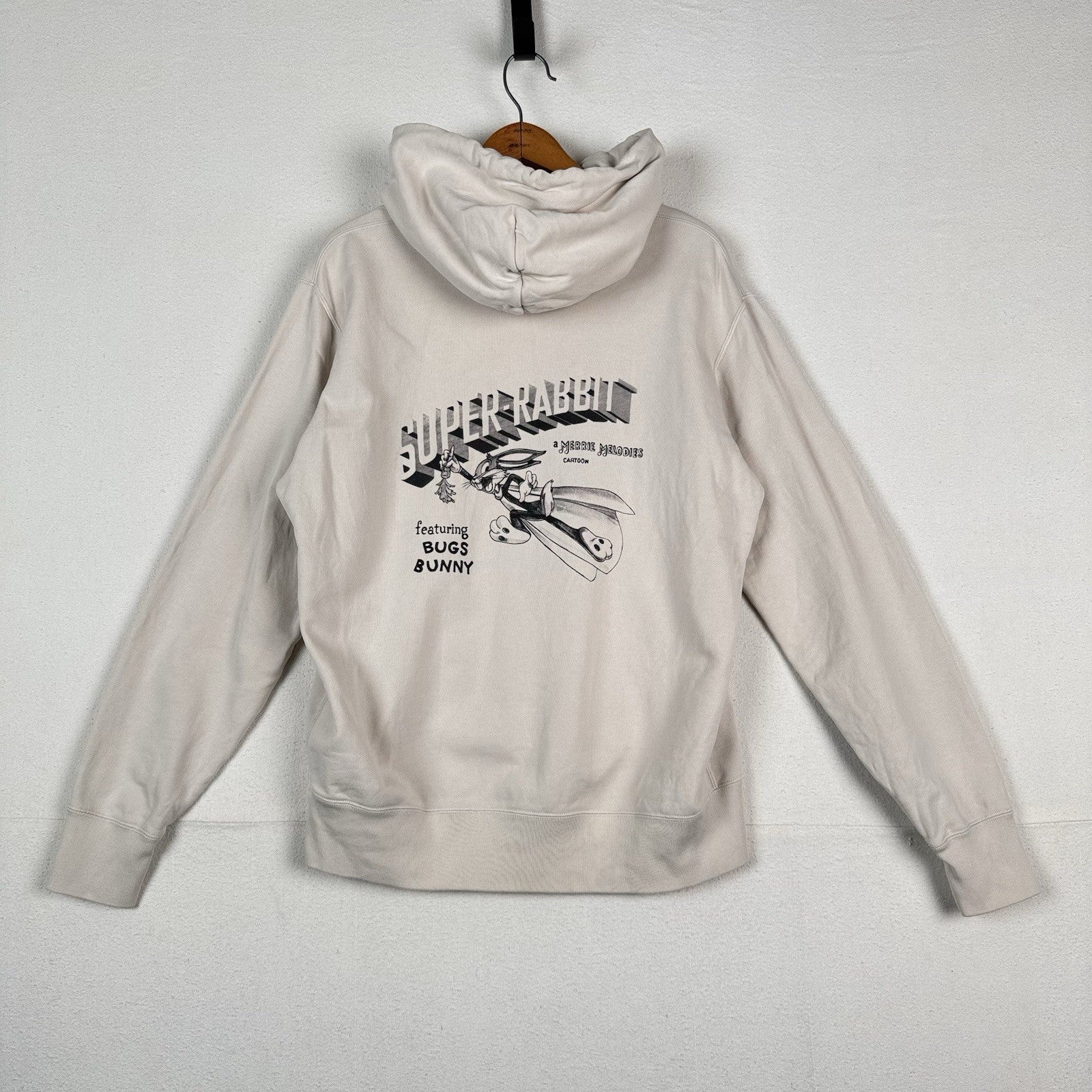 Uniqlo x Warner Bros Hoodie Mens Medium Bugs Bunny Merrie Melodies Sweatshirt