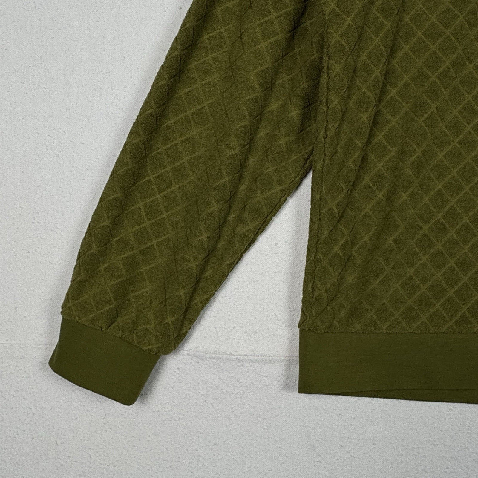 Urban Outfitters Standard Cloth Terry Sweater Pullover Moss Green Textured Sz M