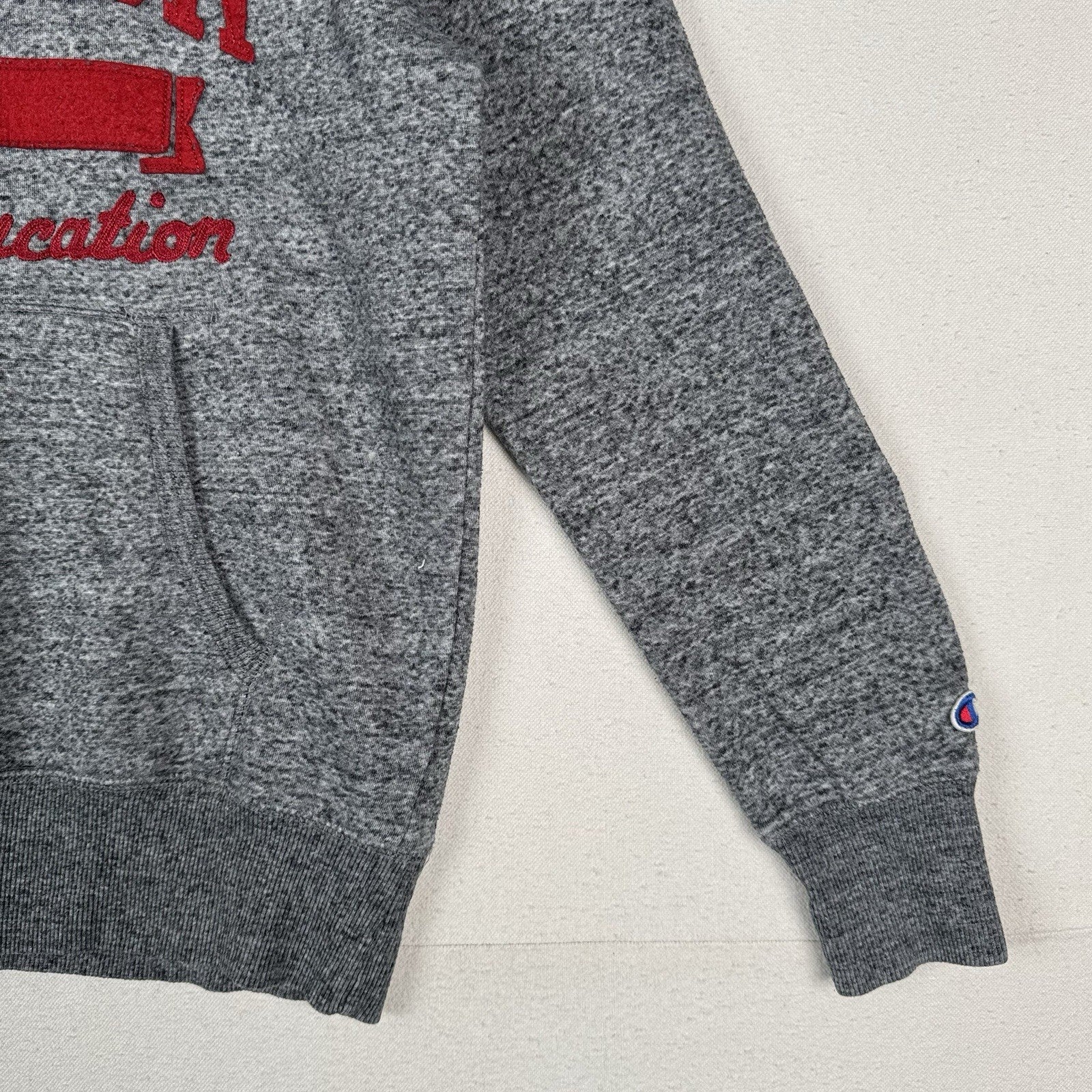 Champion Physical Education Sweatshirt Adult Small Gray Chain Stitch Hoodie
