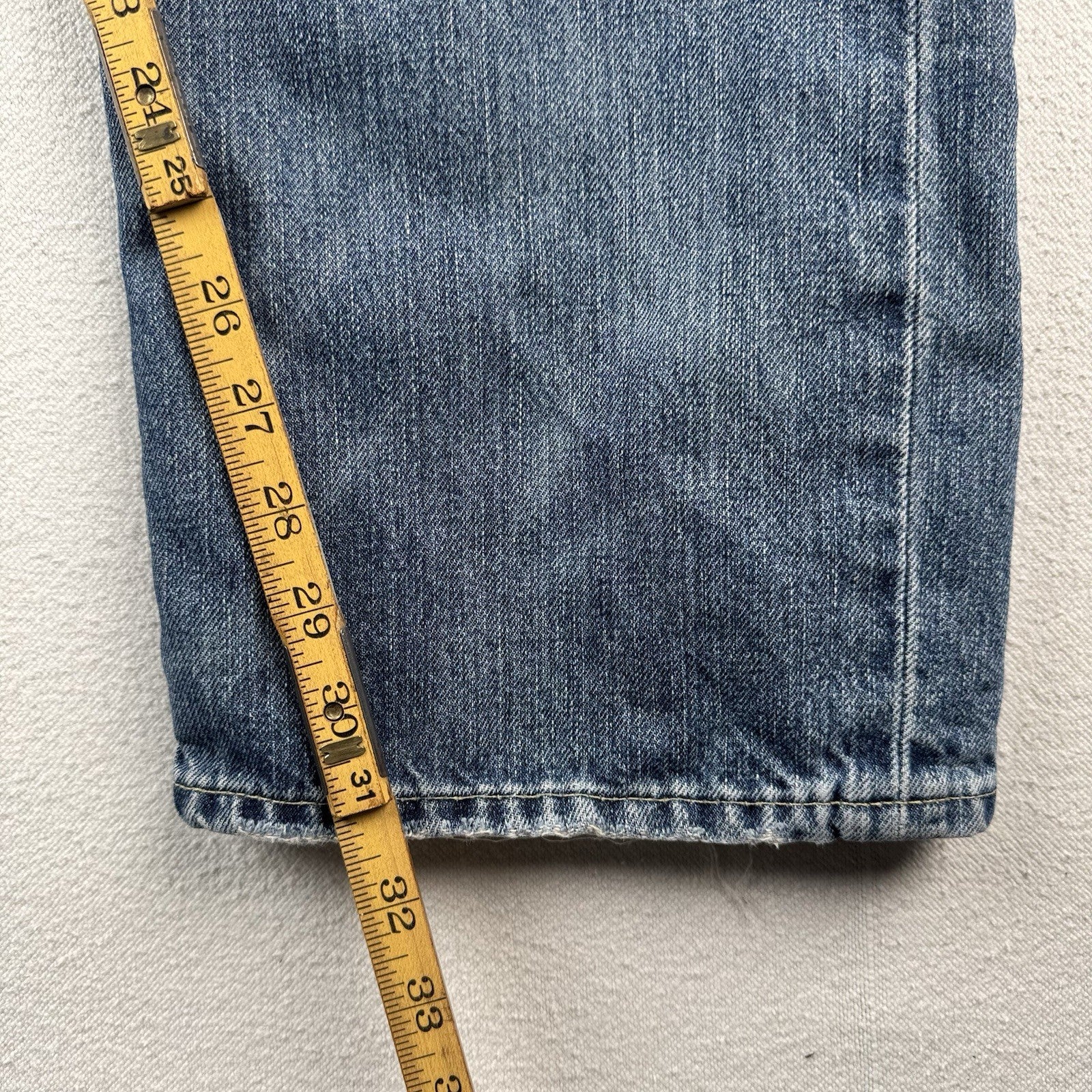 Vtg Polo Ralph Lauren Jeans Men’s 42x30 Blue Varick Slim Straight Selvage Denim