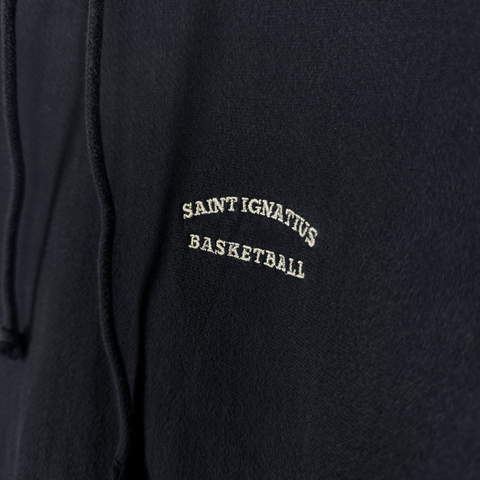 Champion Reverse Weave Blue Hoodie Embroidered Saint Ignatius Basketball Size M