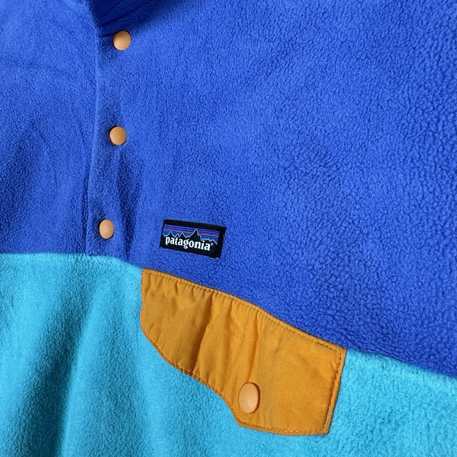 Patagonia Lightweight Synchilla Snap-T Fleece Pullover Men M Aqua Turquoise