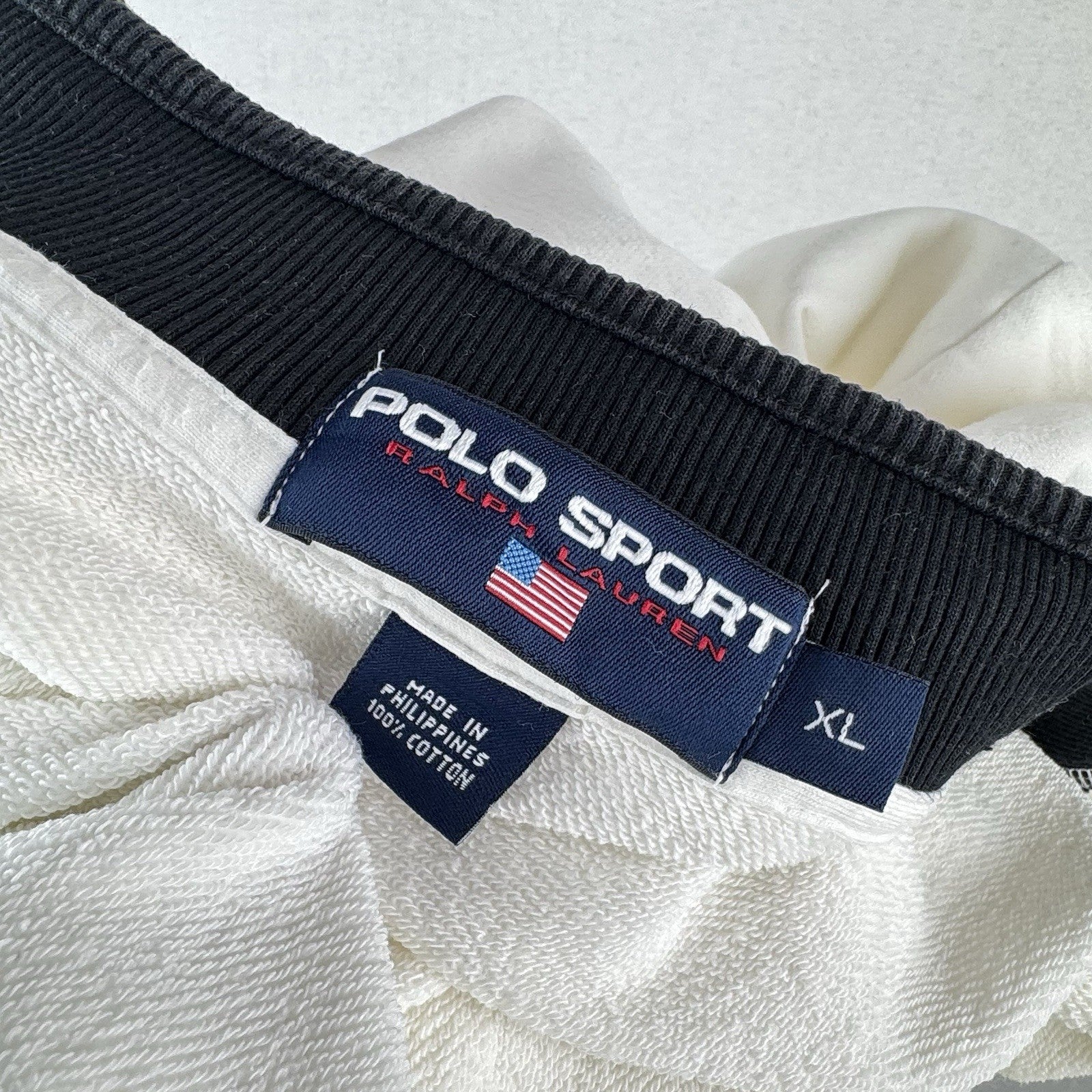 Polo Sport Ralph Lauren Men’s XL Full Zip French Terry Performance Jacket White